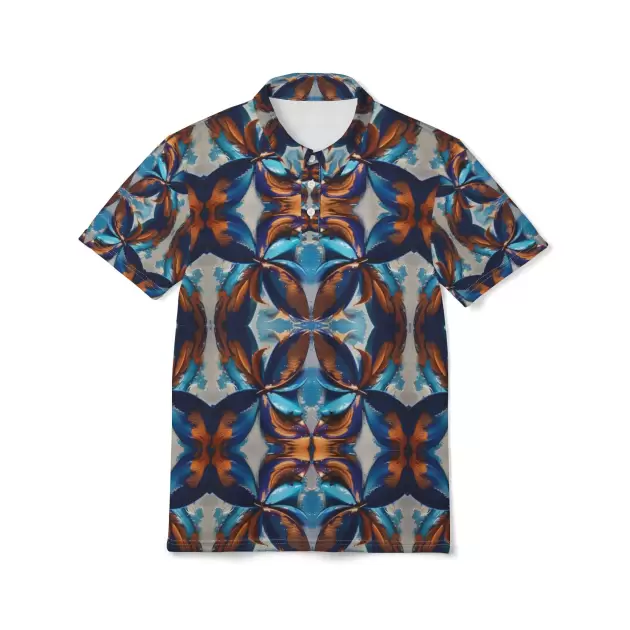 Blue Fan Quad - Polo Shirt