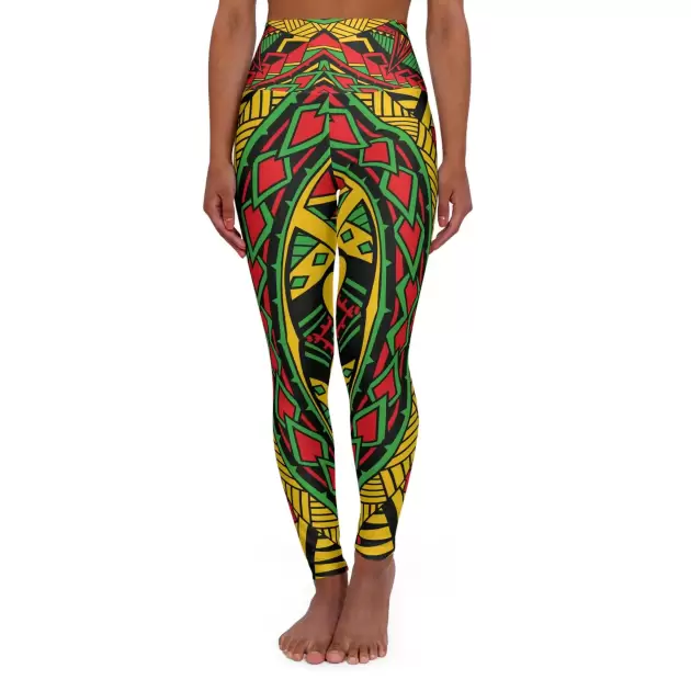 Reggae Lion Front - Yoga Pants