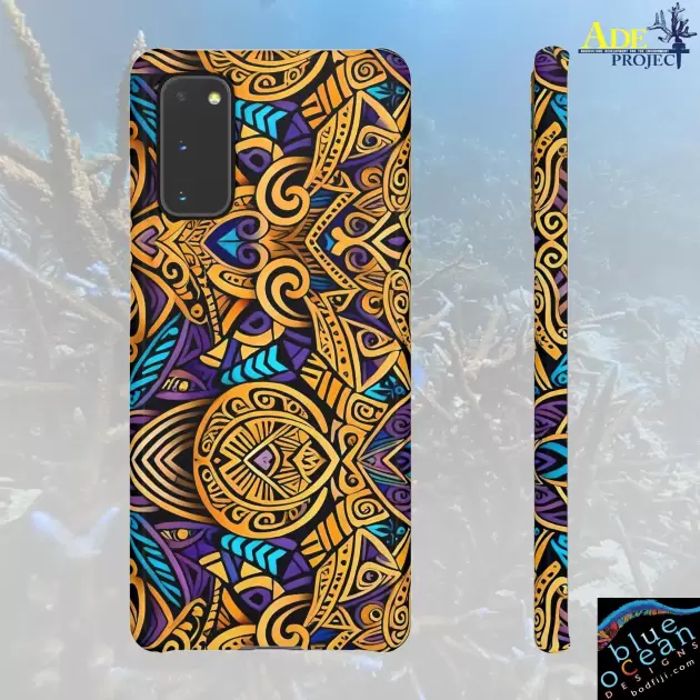 Gold Indo Android Snap Case - Walt Smith Fiji Ocean Art - Supports ADE Reef Restoration