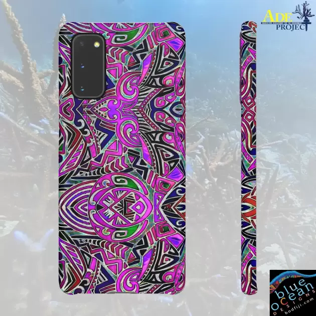 Purple Indo Android Snap Case - Walt Smith Fiji Ocean Art - Supports ADE Reef Restoration