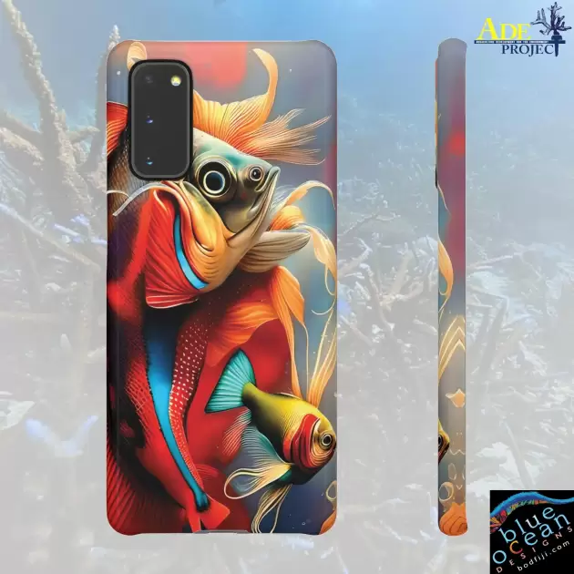 Mr Fish Android Snap Case - Walt Smith Fiji Ocean Art - Supports ADE Reef Restoration