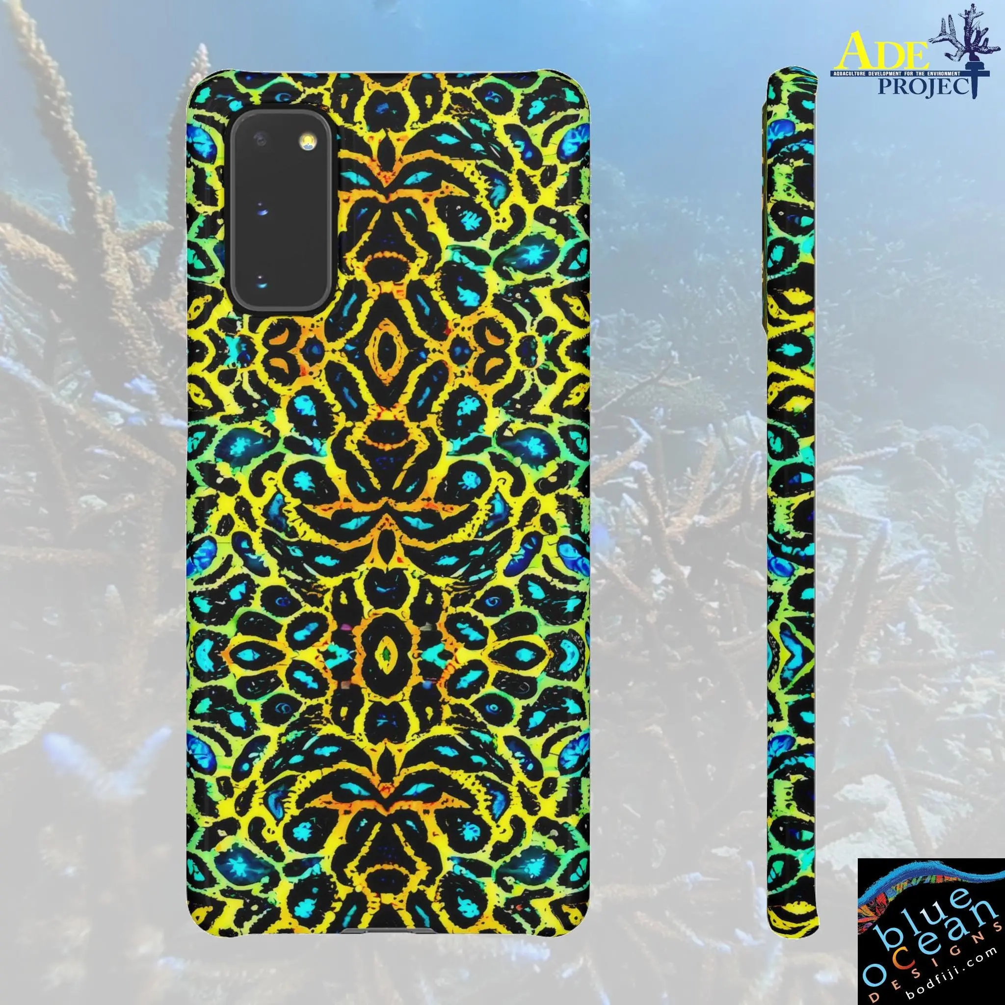 Golden Cat Android Snap Case - Walt Smith Fiji Ocean Art - Supports ADE Reef Restoration