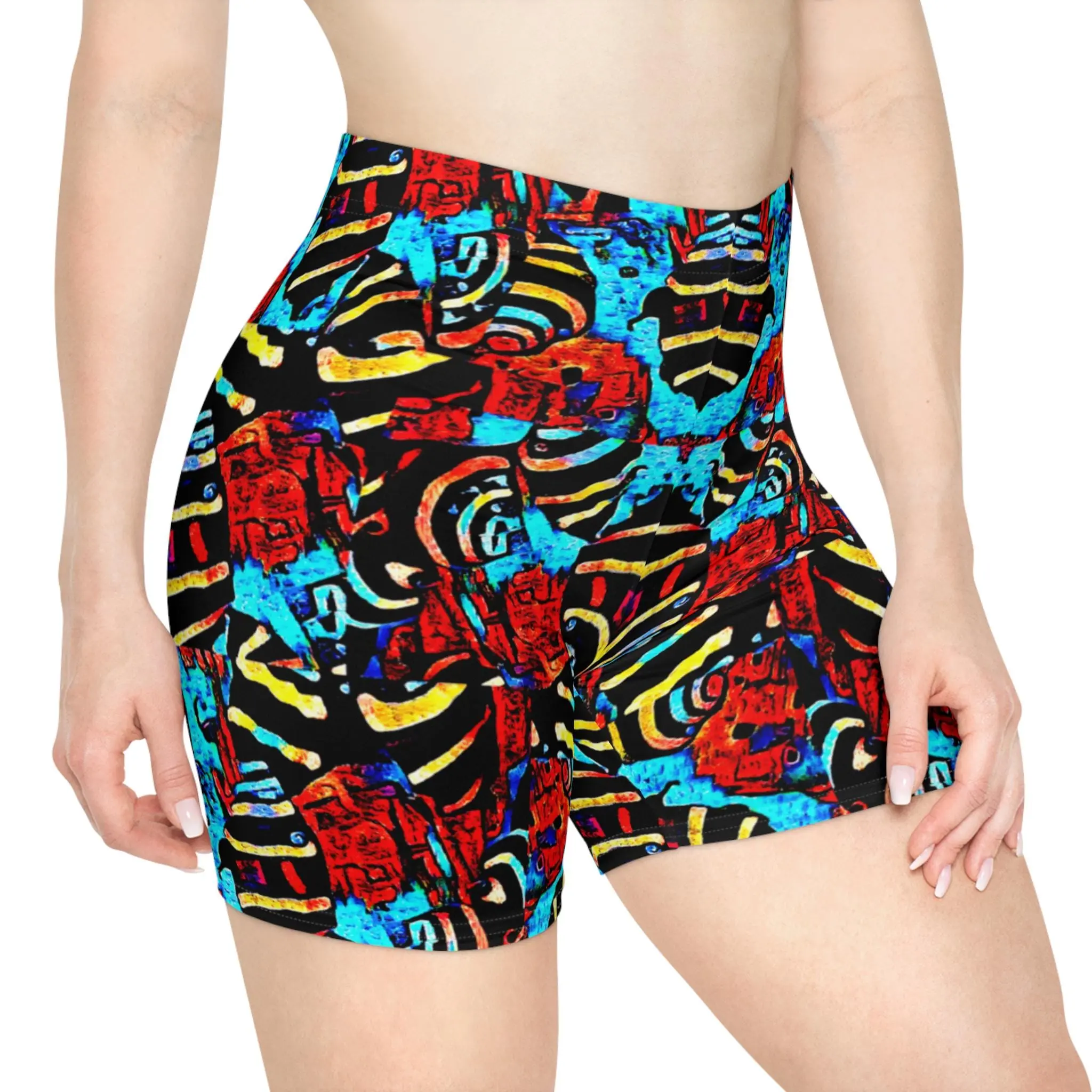 Small Snails - Womens Biker Shorts