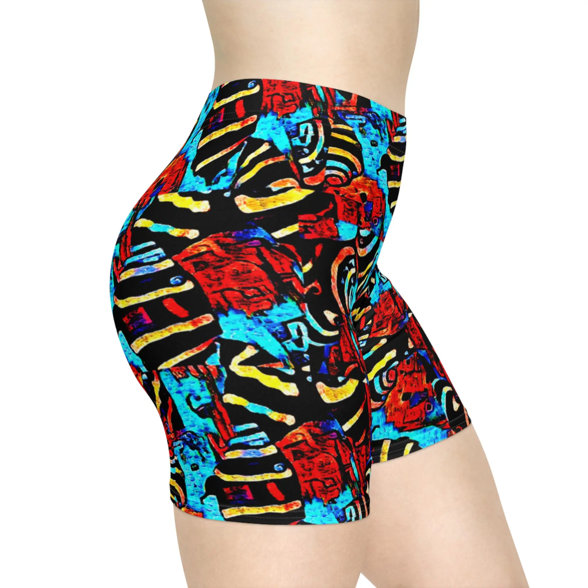 Small Snails - Womens Biker Shorts