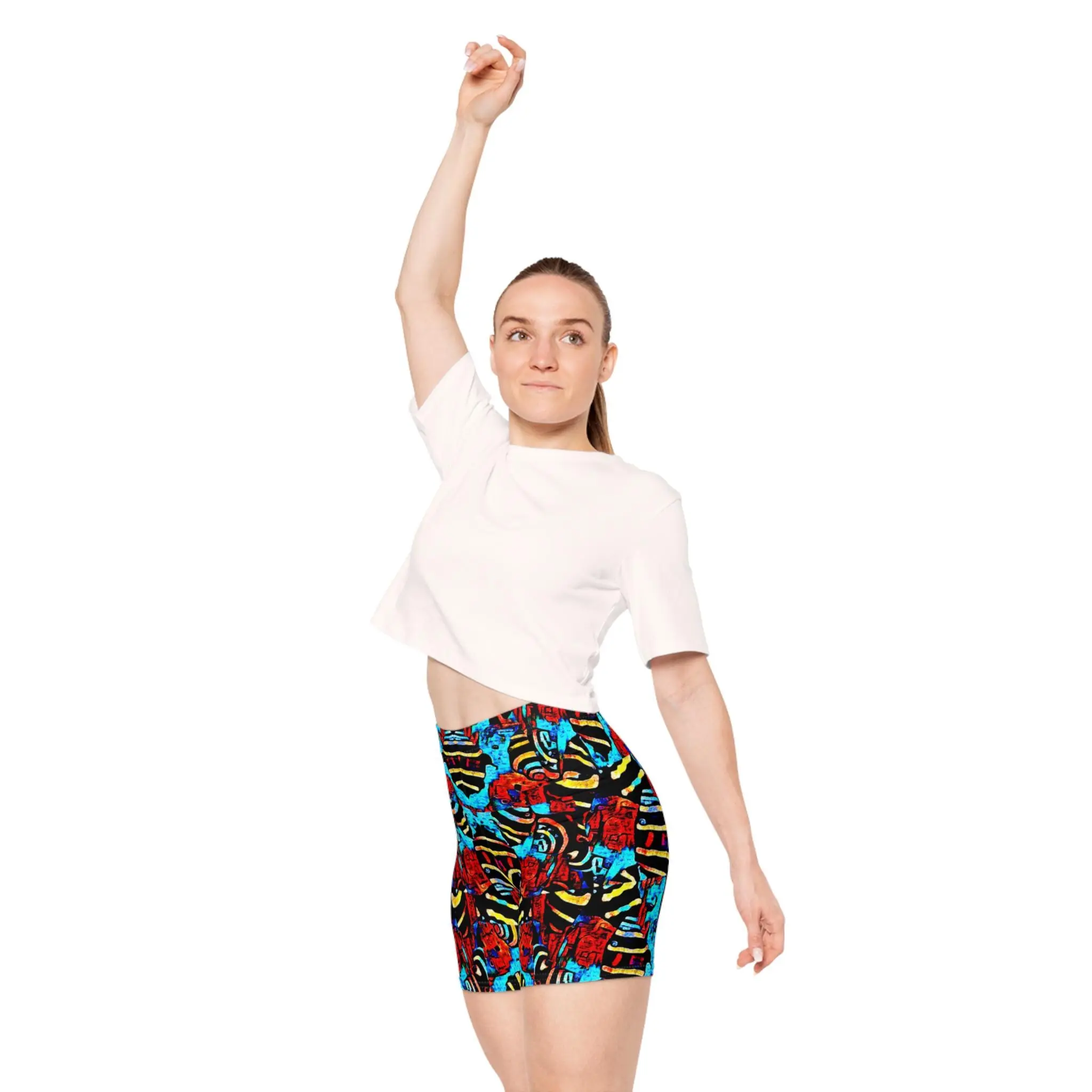 Small Snails - Womens Biker Shorts