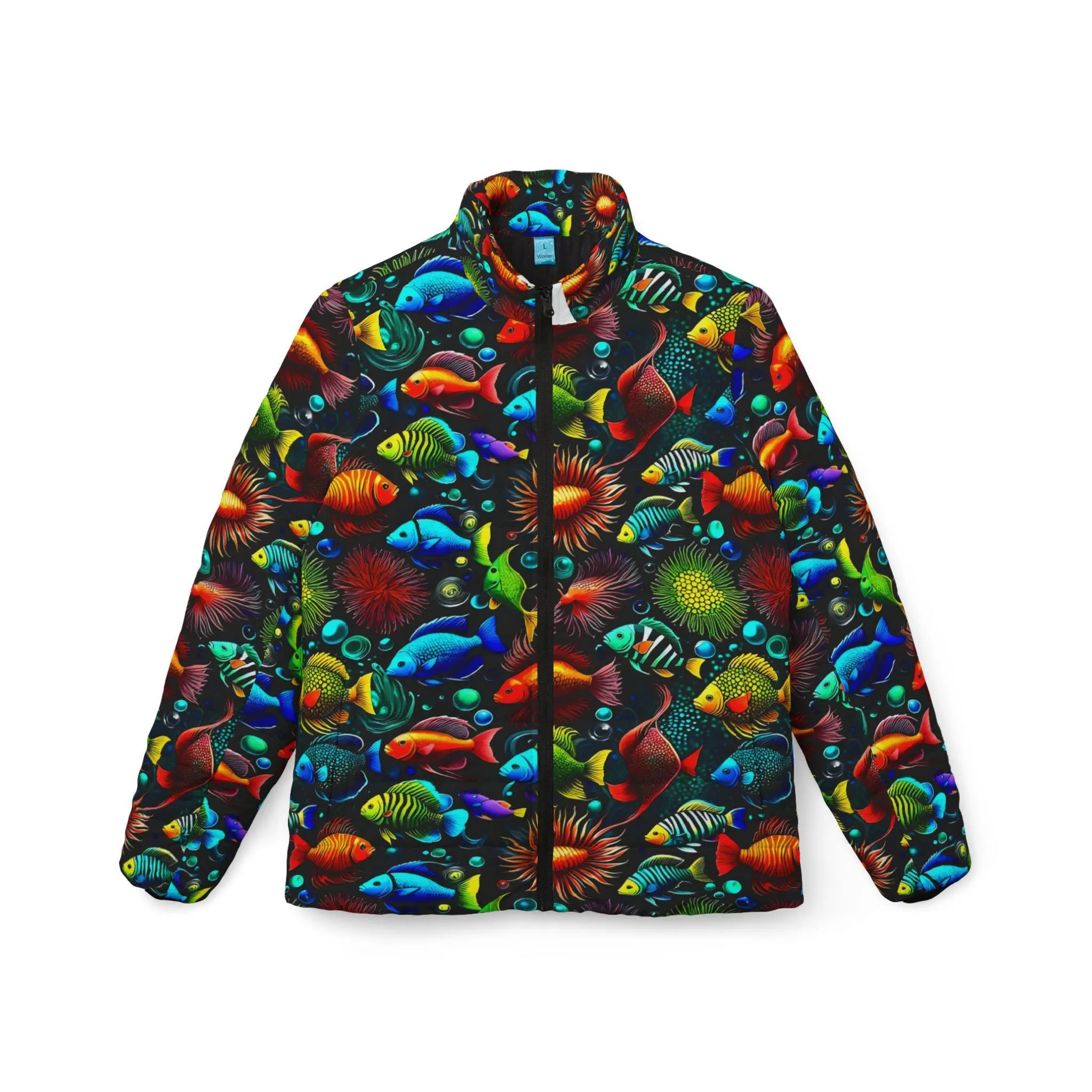 Something Fishy - Womens Puffer Jacket
