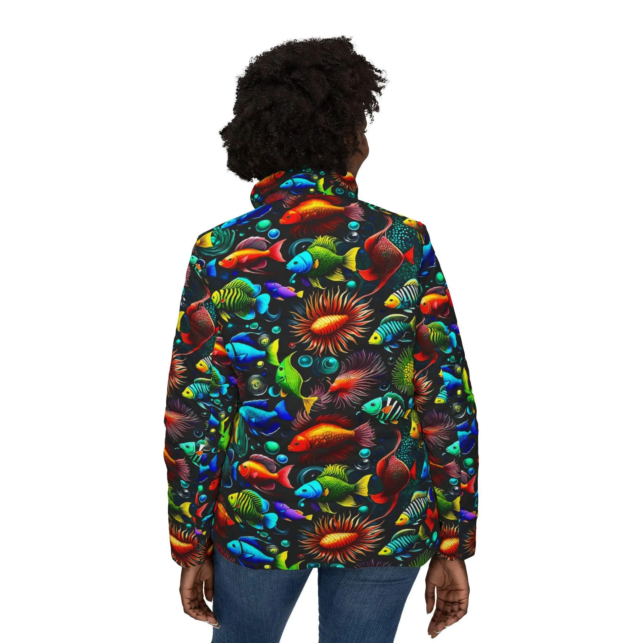 Something Fishy - Womens Puffer Jacket