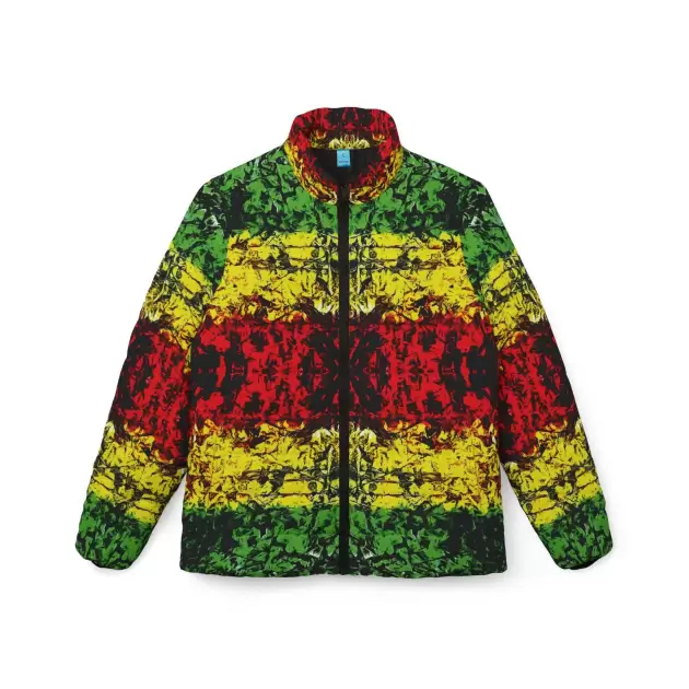 Reggae Stripe - Womens Puffer Jacket
