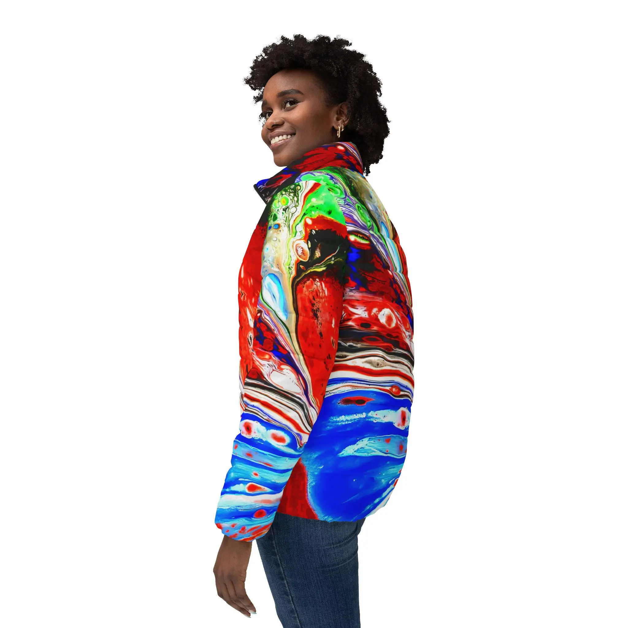 Red Tide - Womens Puffer Jacket