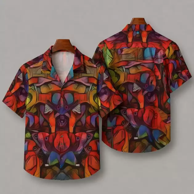 Square Backs Left - Hawaiian Shirt