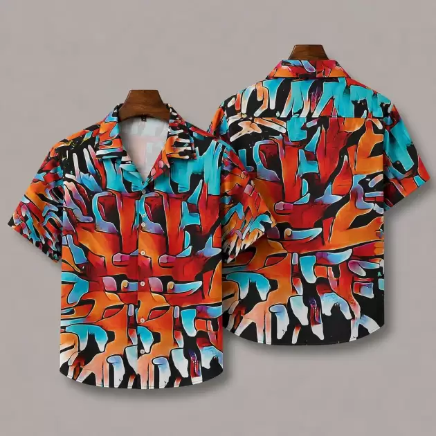 Aqua Spike - Hawaiian Shirt