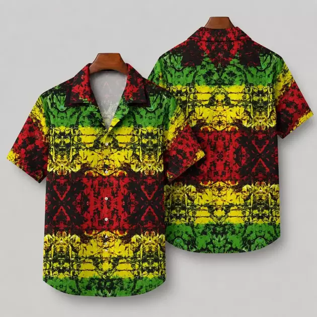 Reggae Stripe - Hawaiian Shirt