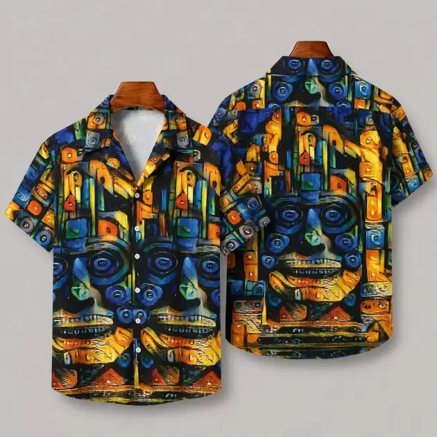 Purple Face - Hawaiian Shirt