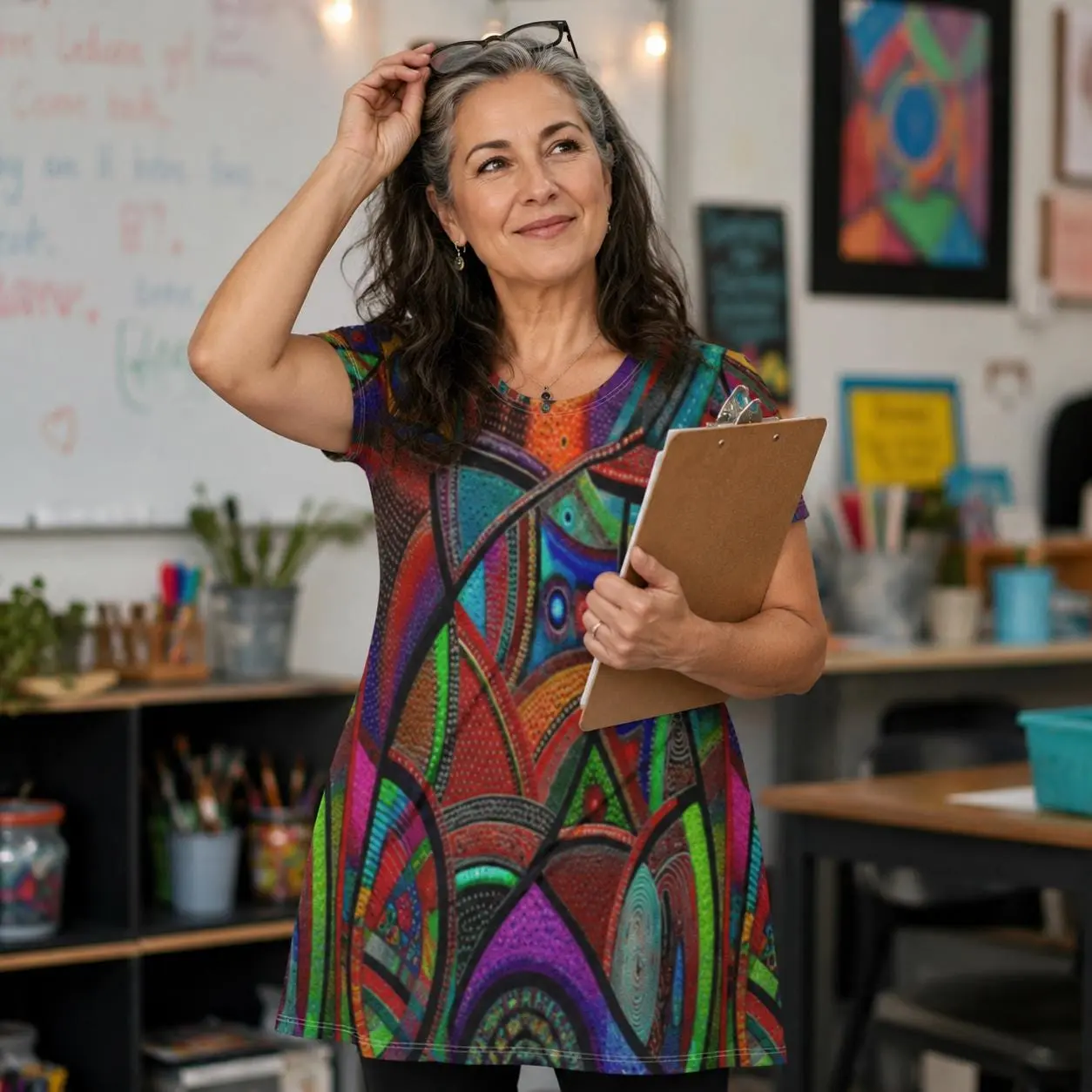 Artistic Fish - T-Shirt Dress