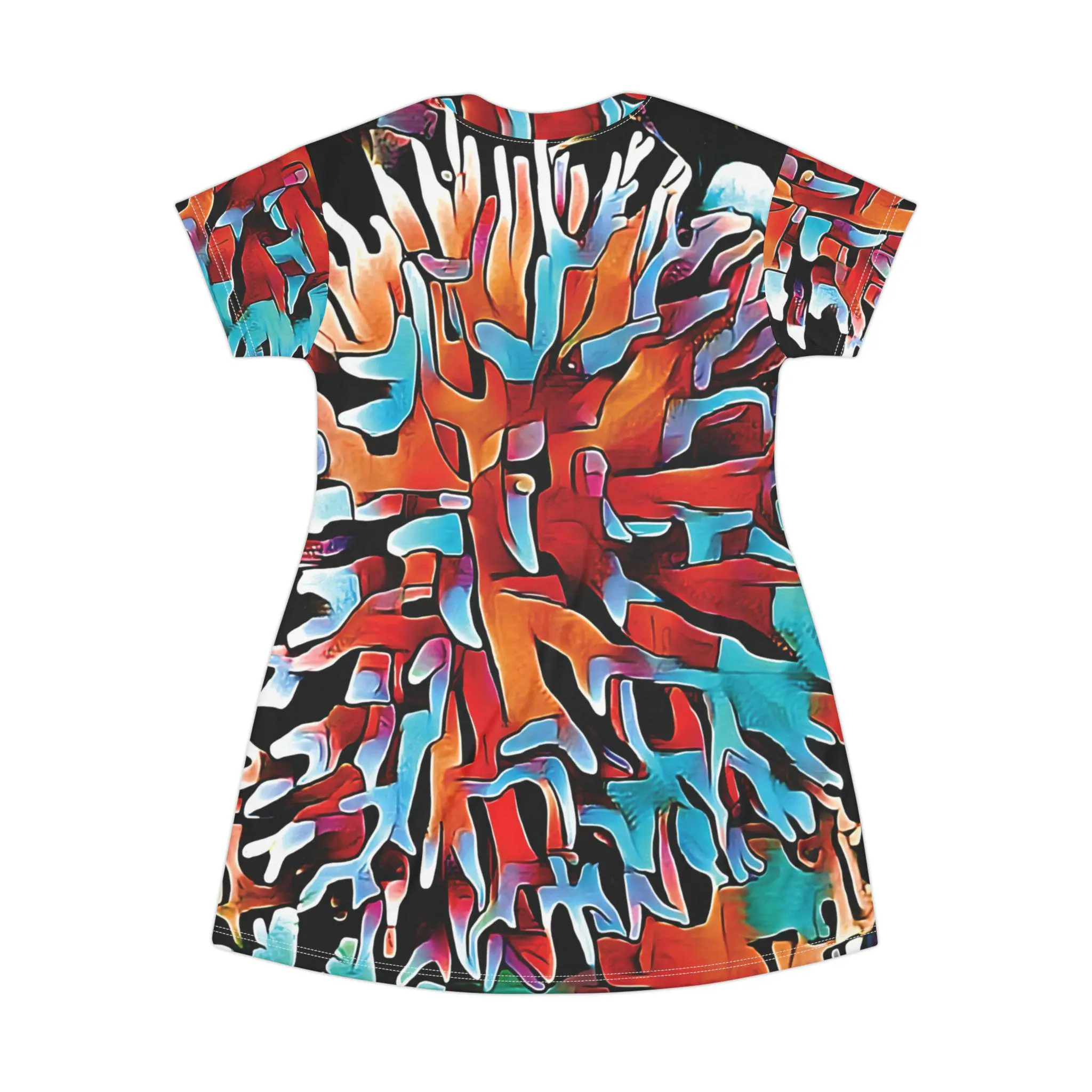 Aqua Spike - T-Shirt Dress