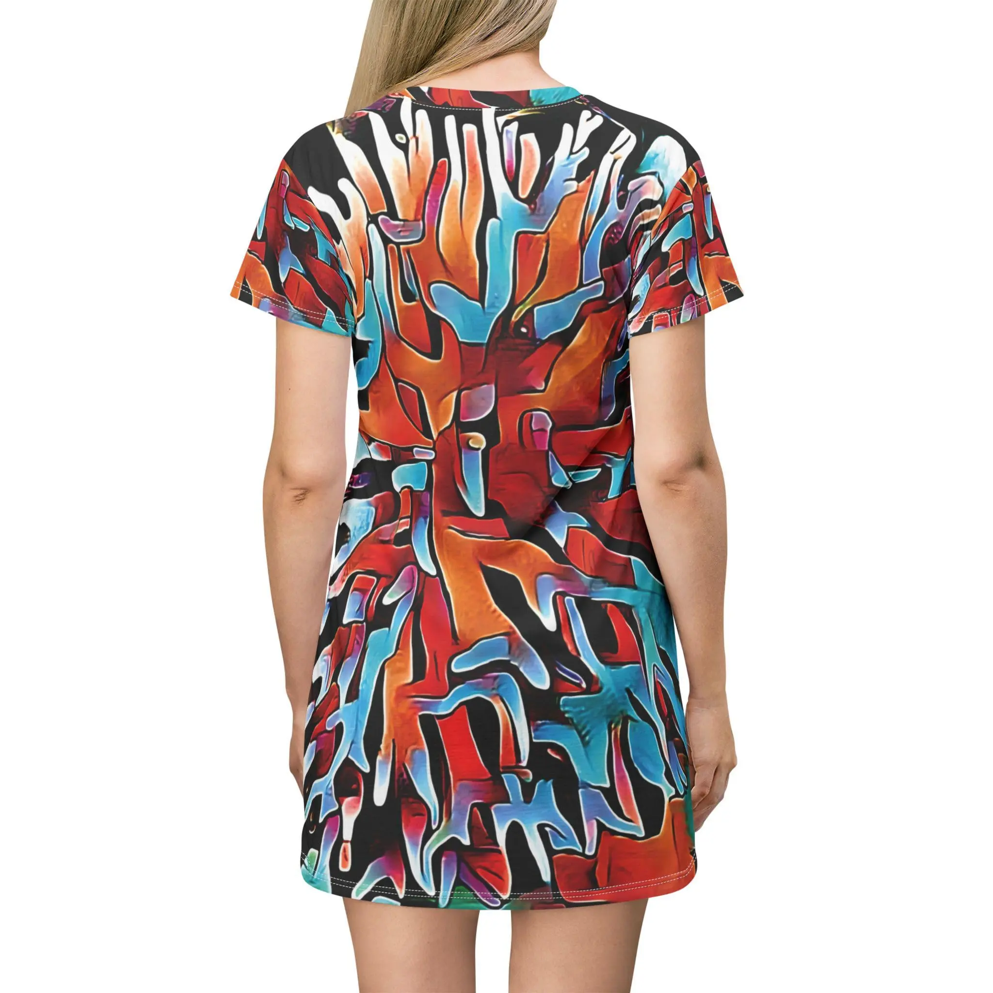 Aqua Spike - T-Shirt Dress