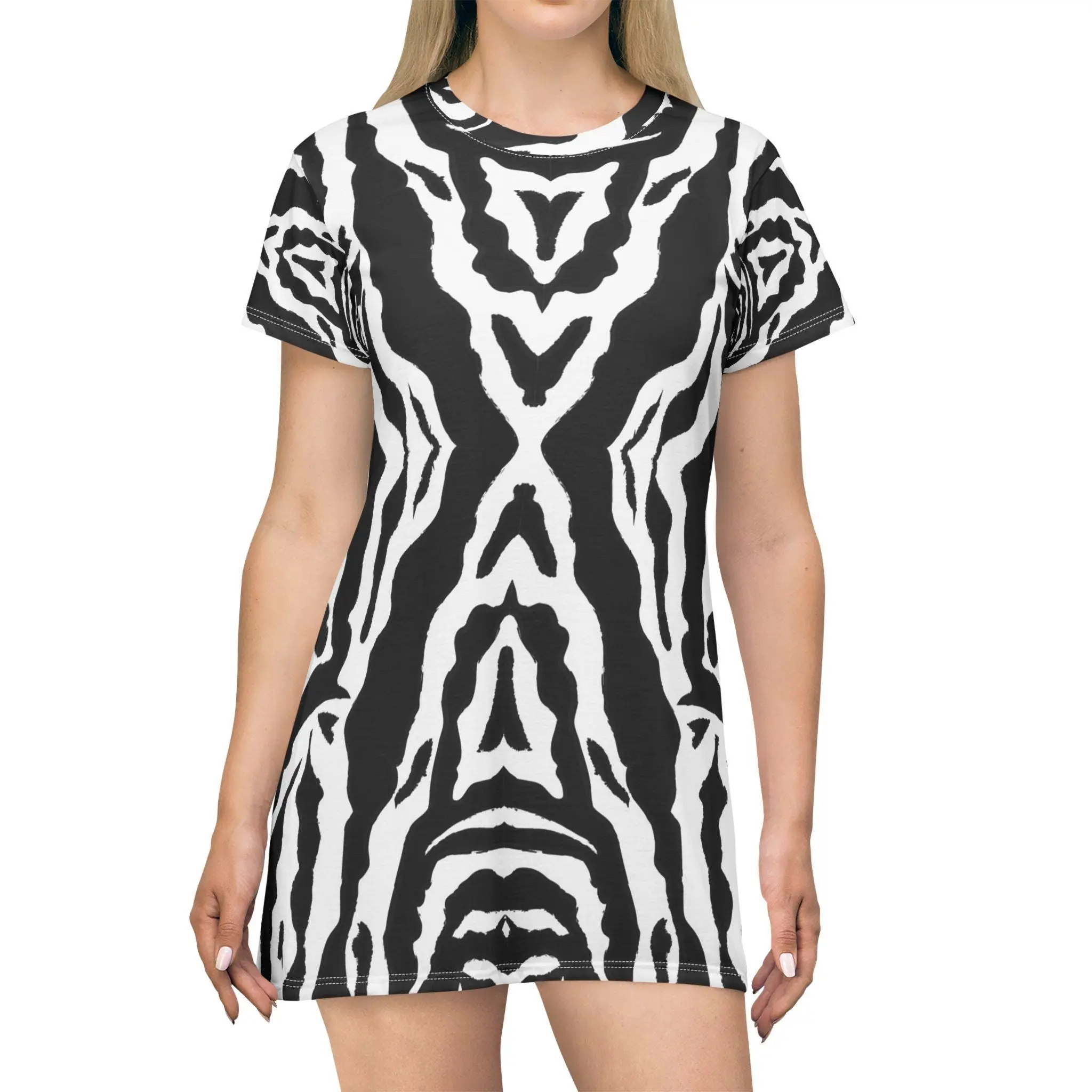 Zebra Confusion - T-Shirt Dress