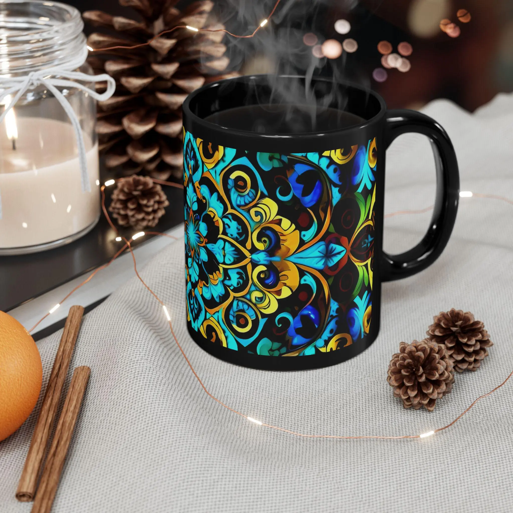 Blue Lace C - Coffee Mug