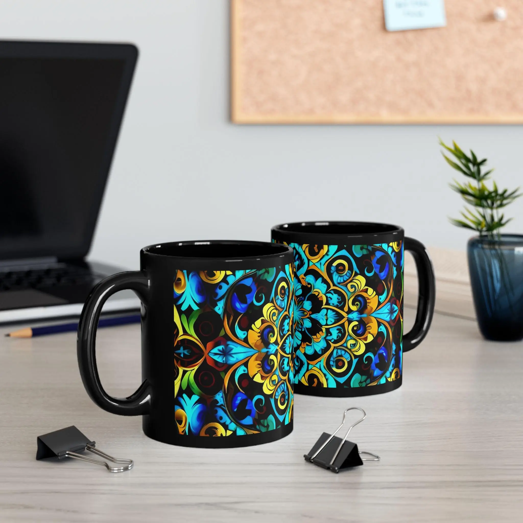 Blue Lace C - Coffee Mug