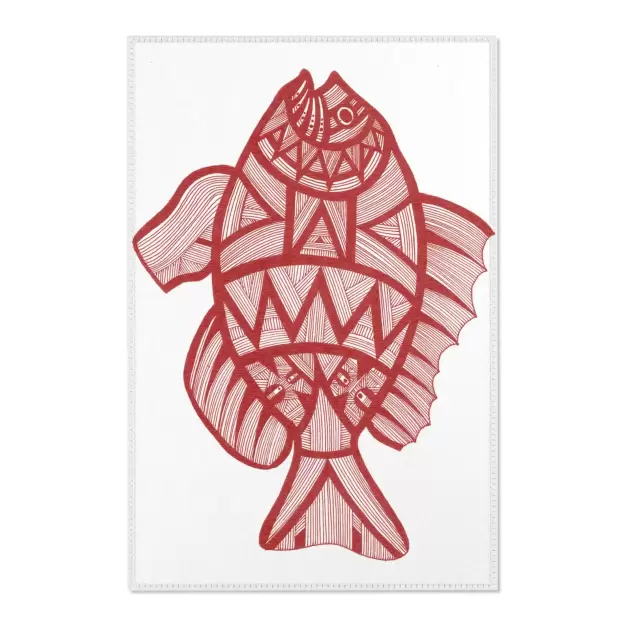 Red Fish 5 - Area Rug