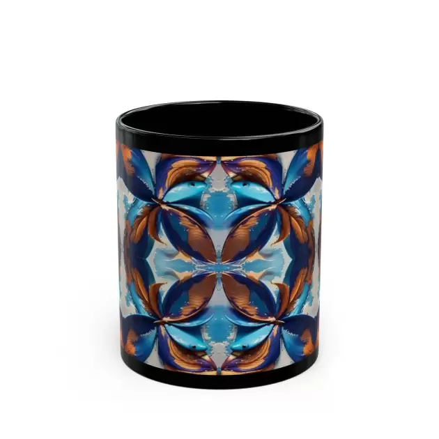 Blue Fan Quad - Coffee Mug