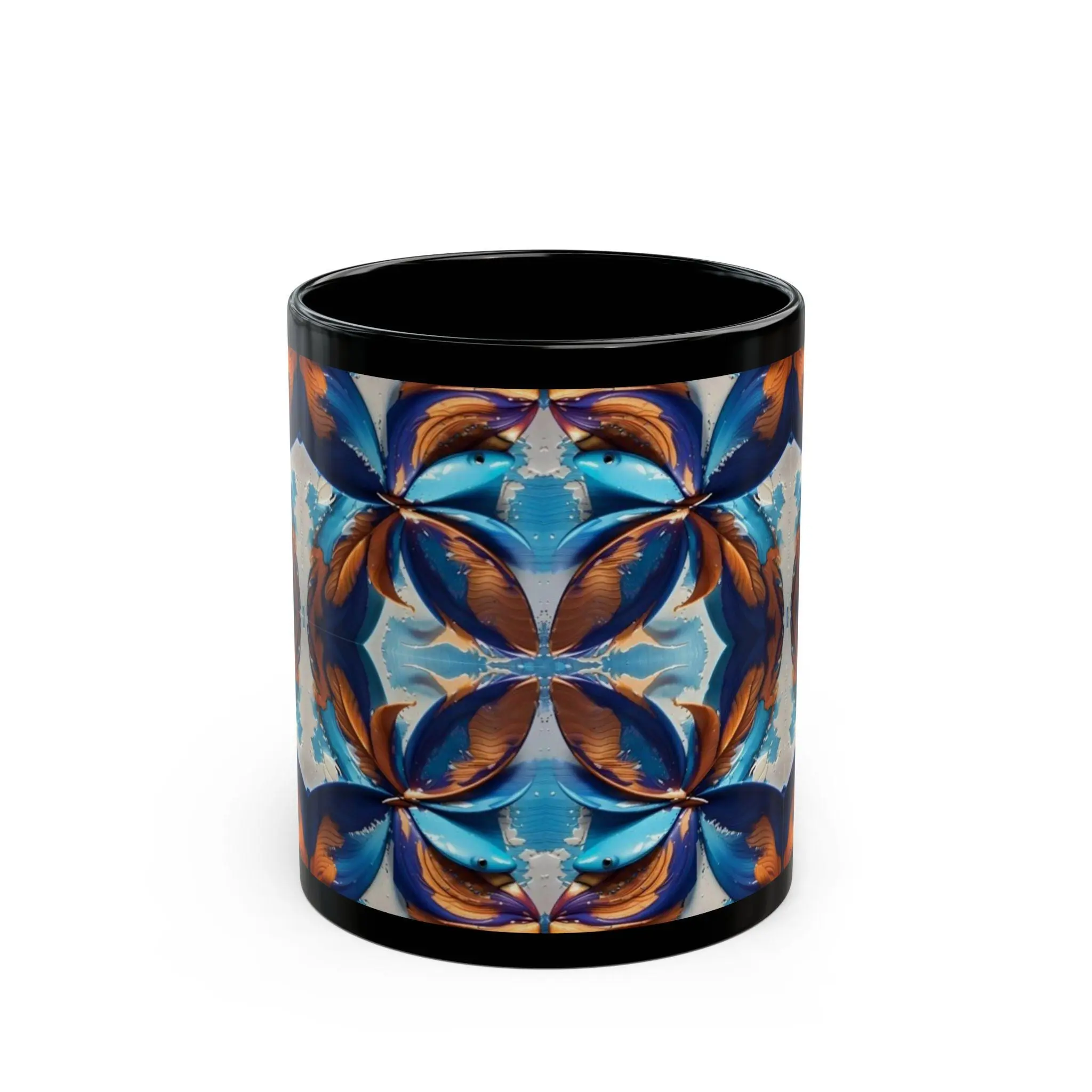 Blue Fan Quad - Coffee Mug