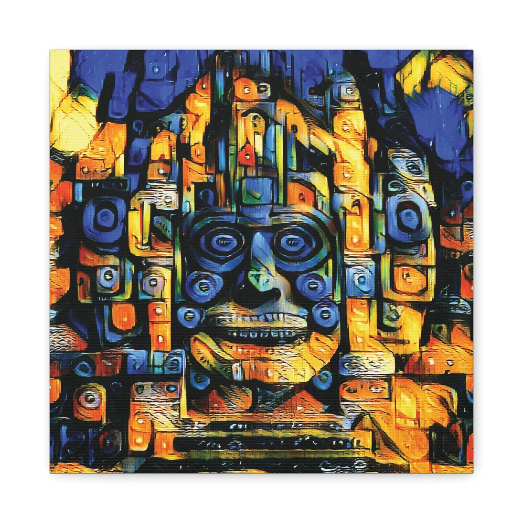 Purple Face - Canvas Wall Art