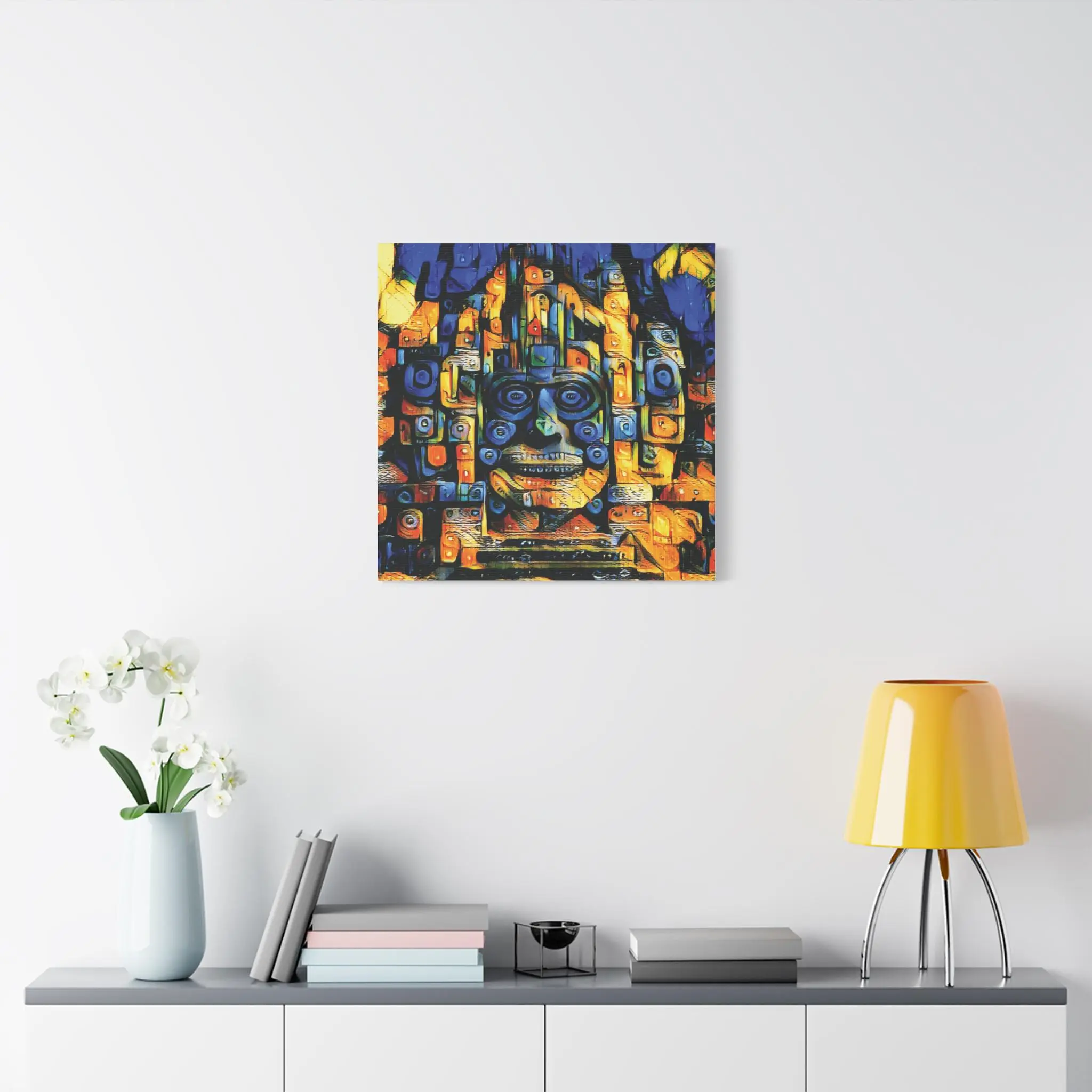 Purple Face - Canvas Wall Art