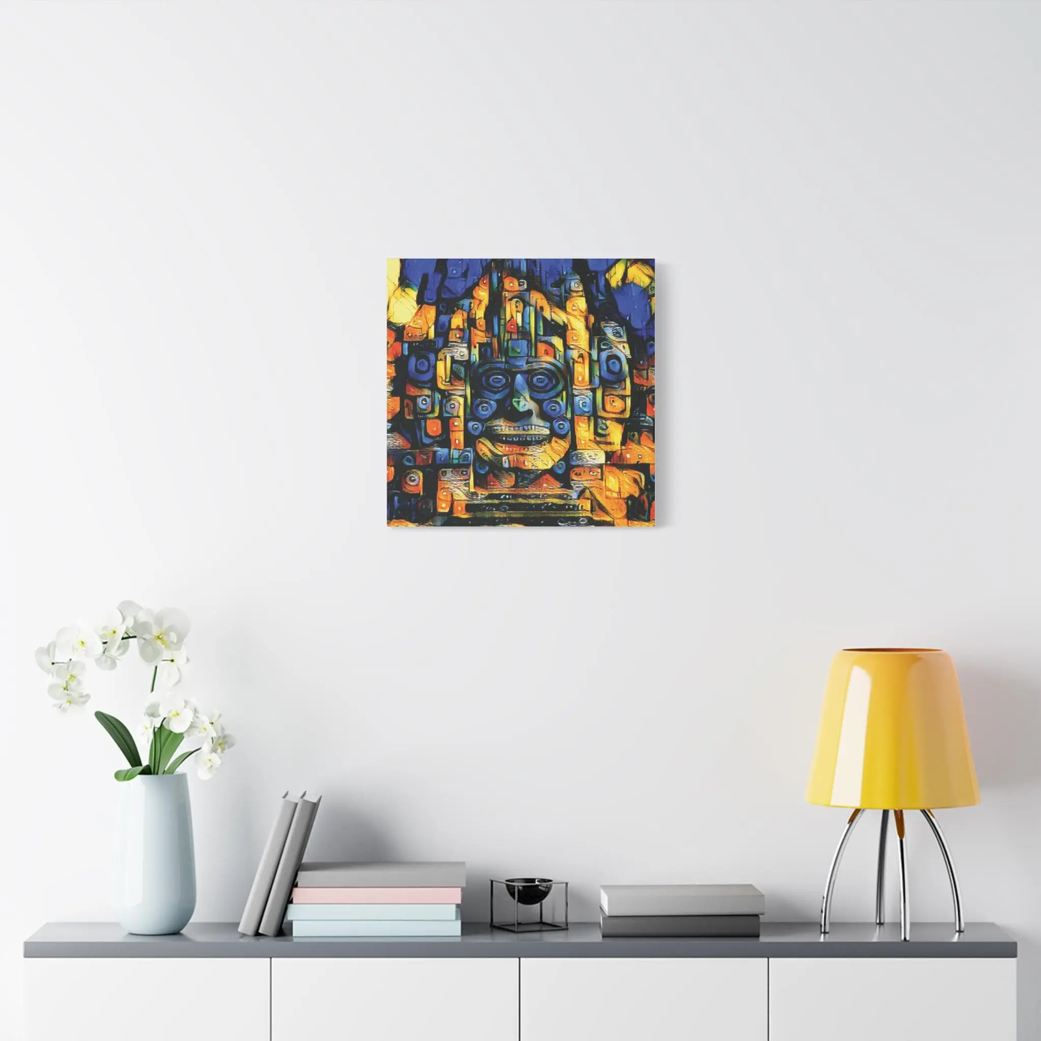 Purple Face - Canvas Wall Art