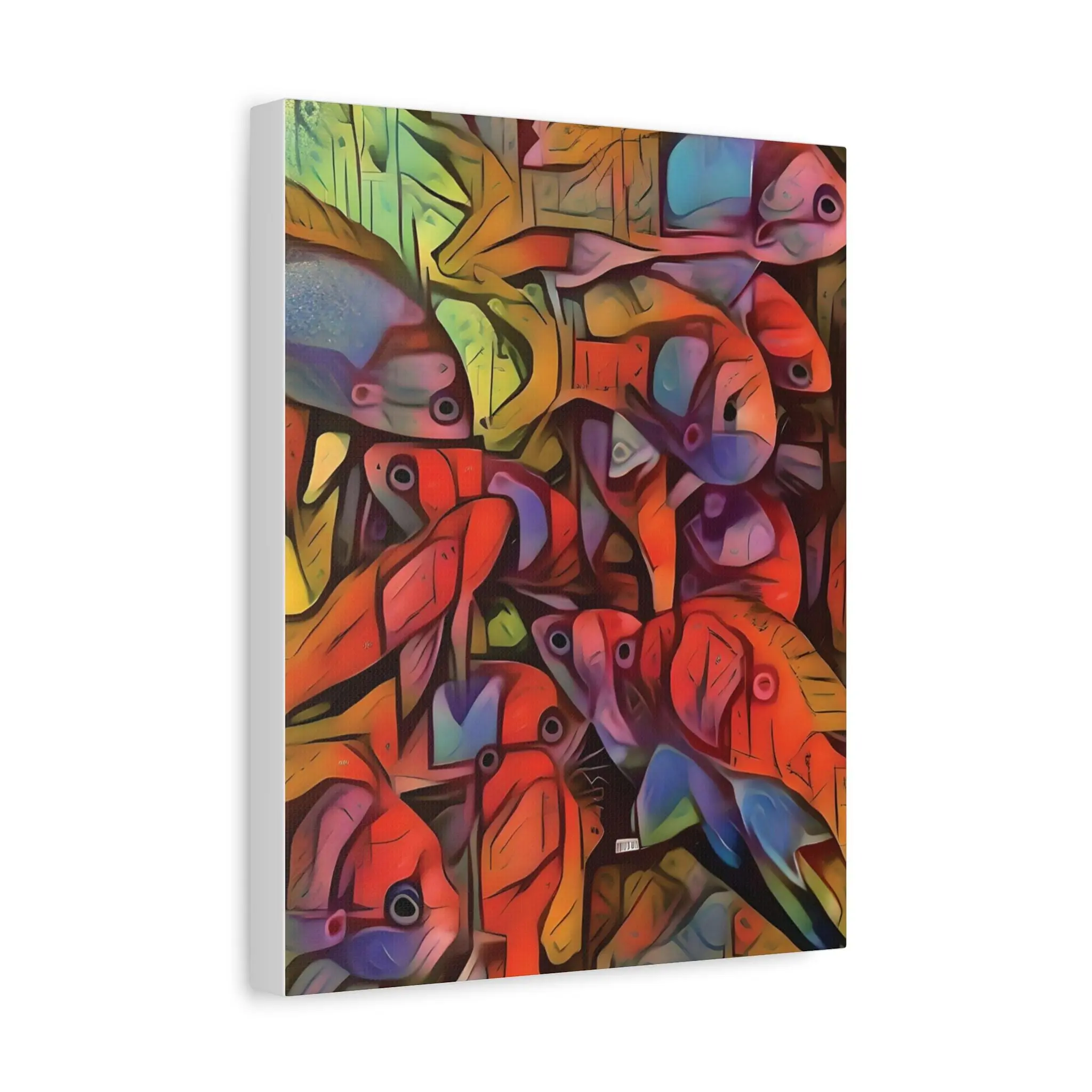 Square Backs Left - Canvas Wall Art