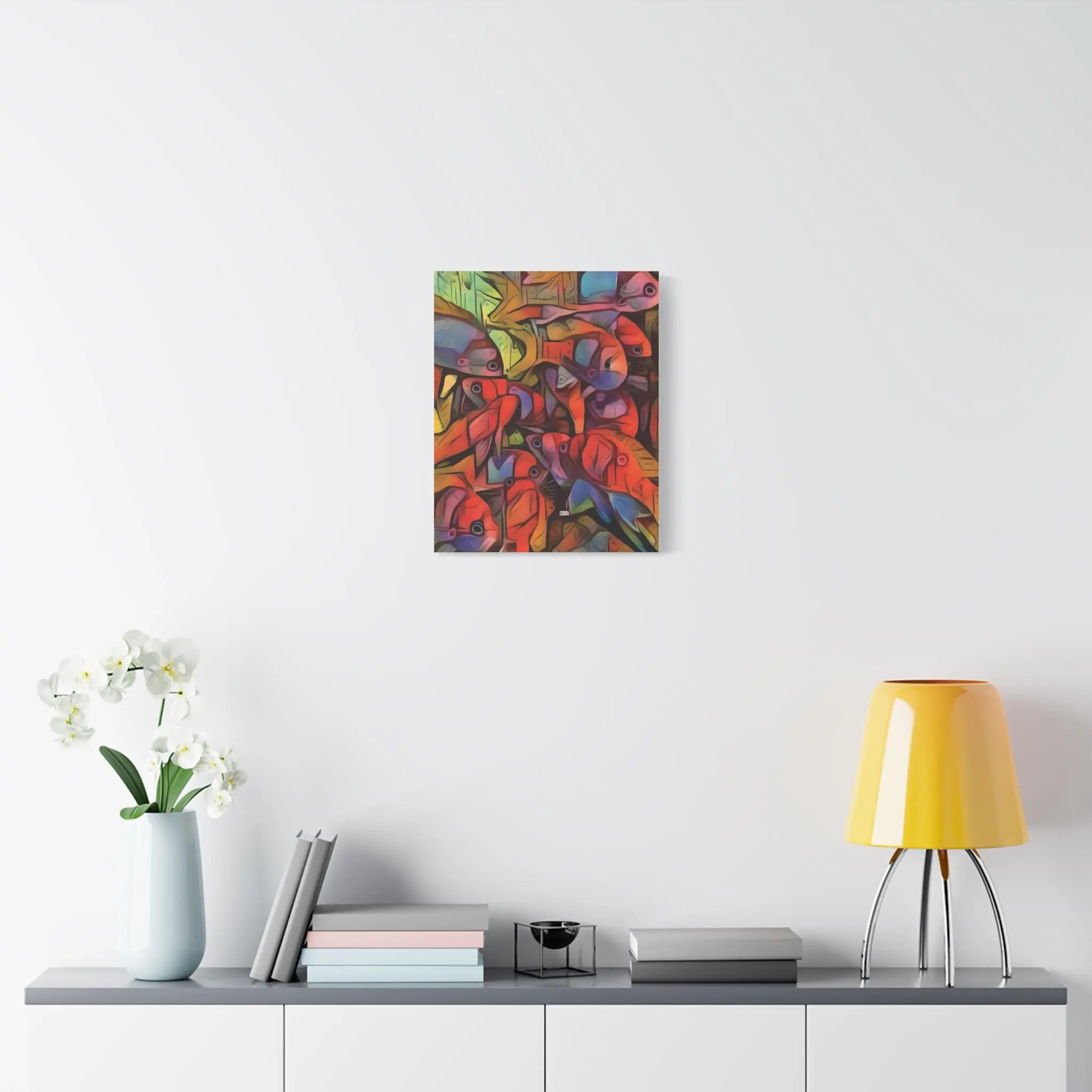 Square Backs Left - Canvas Wall Art