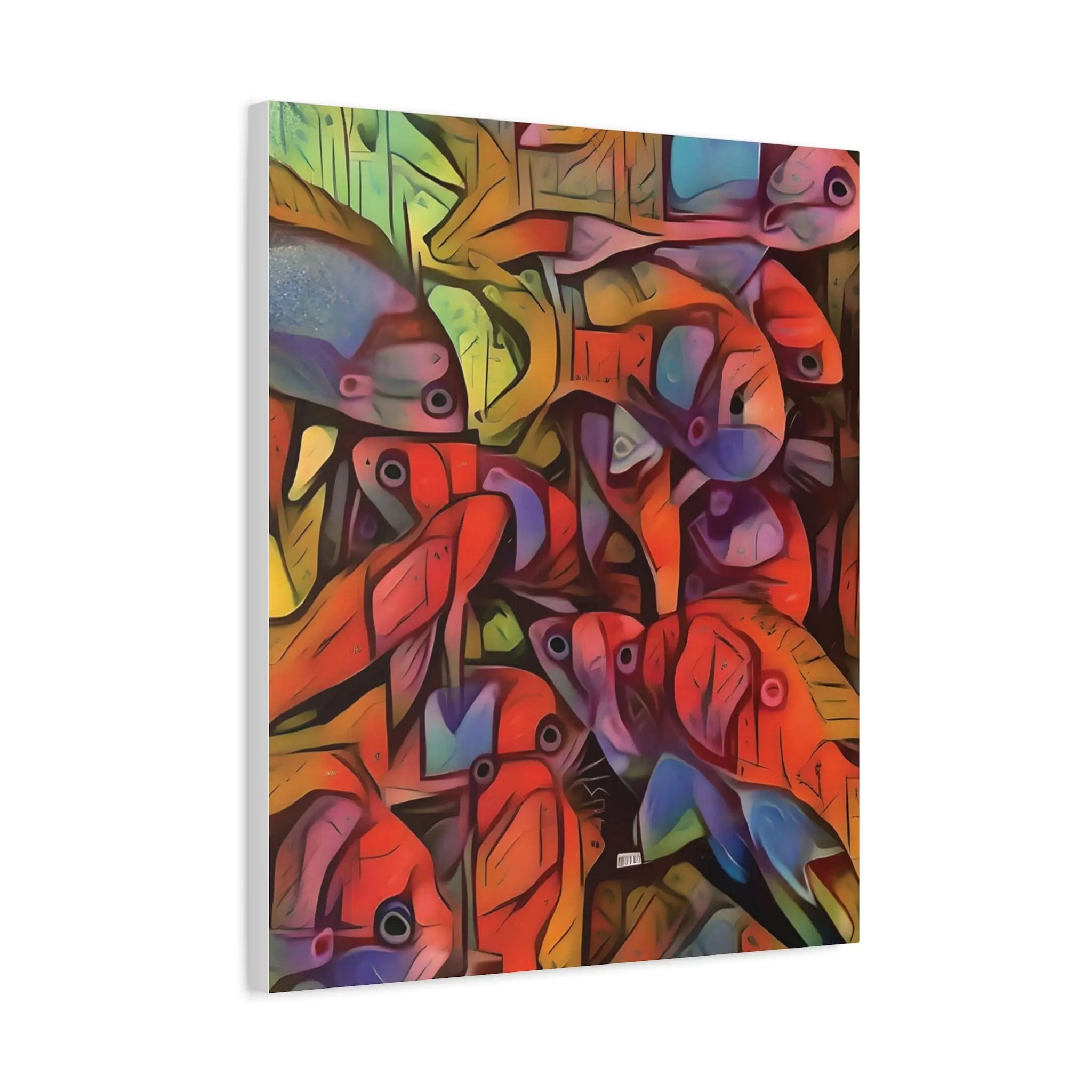 Square Backs Left - Canvas Wall Art