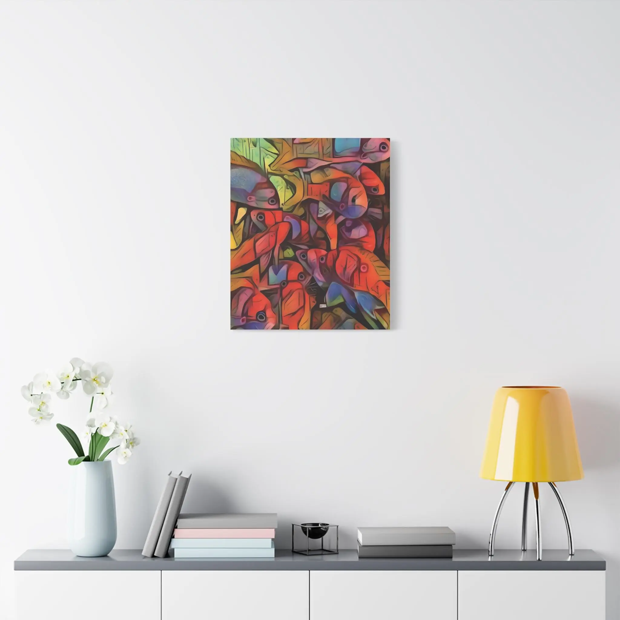 Square Backs Left - Canvas Wall Art
