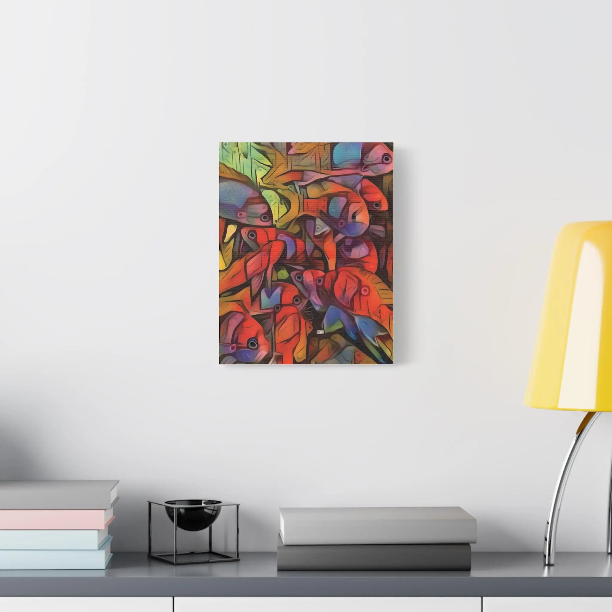 Square Backs Left - Canvas Wall Art