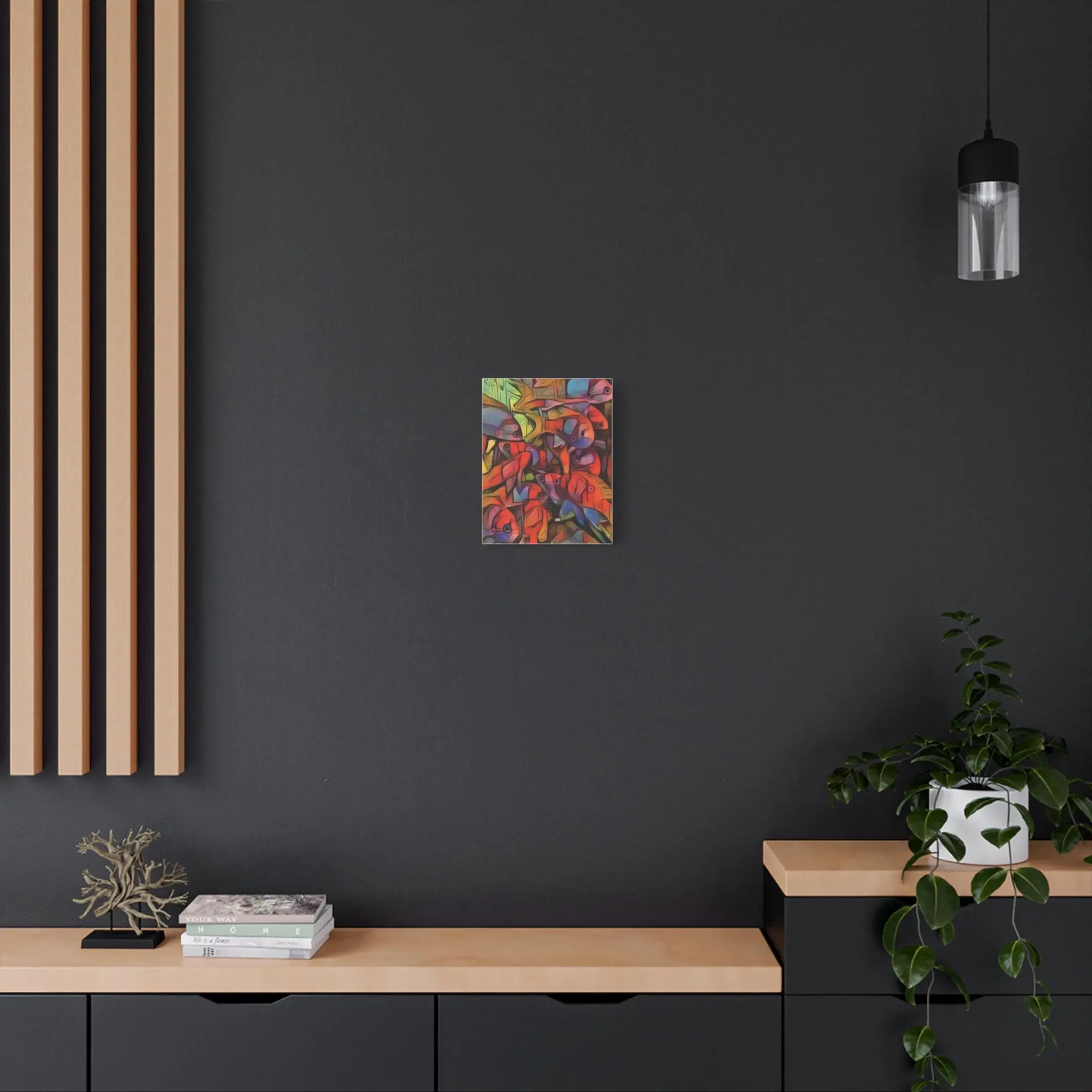 Square Backs Left - Canvas Wall Art