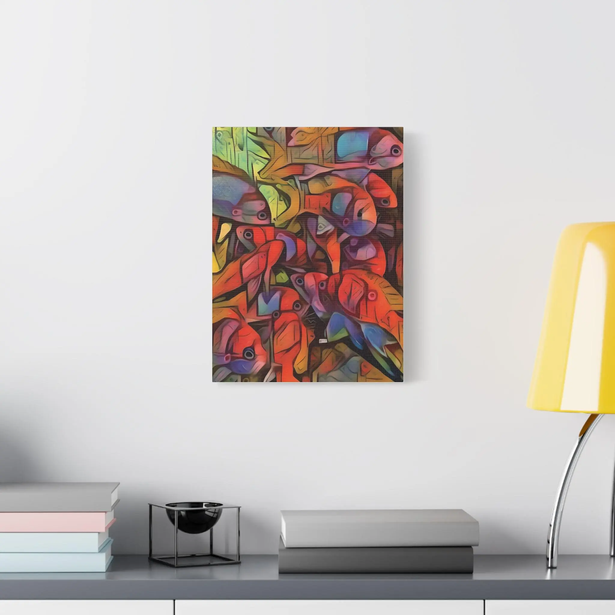 Square Backs Left - Canvas Wall Art
