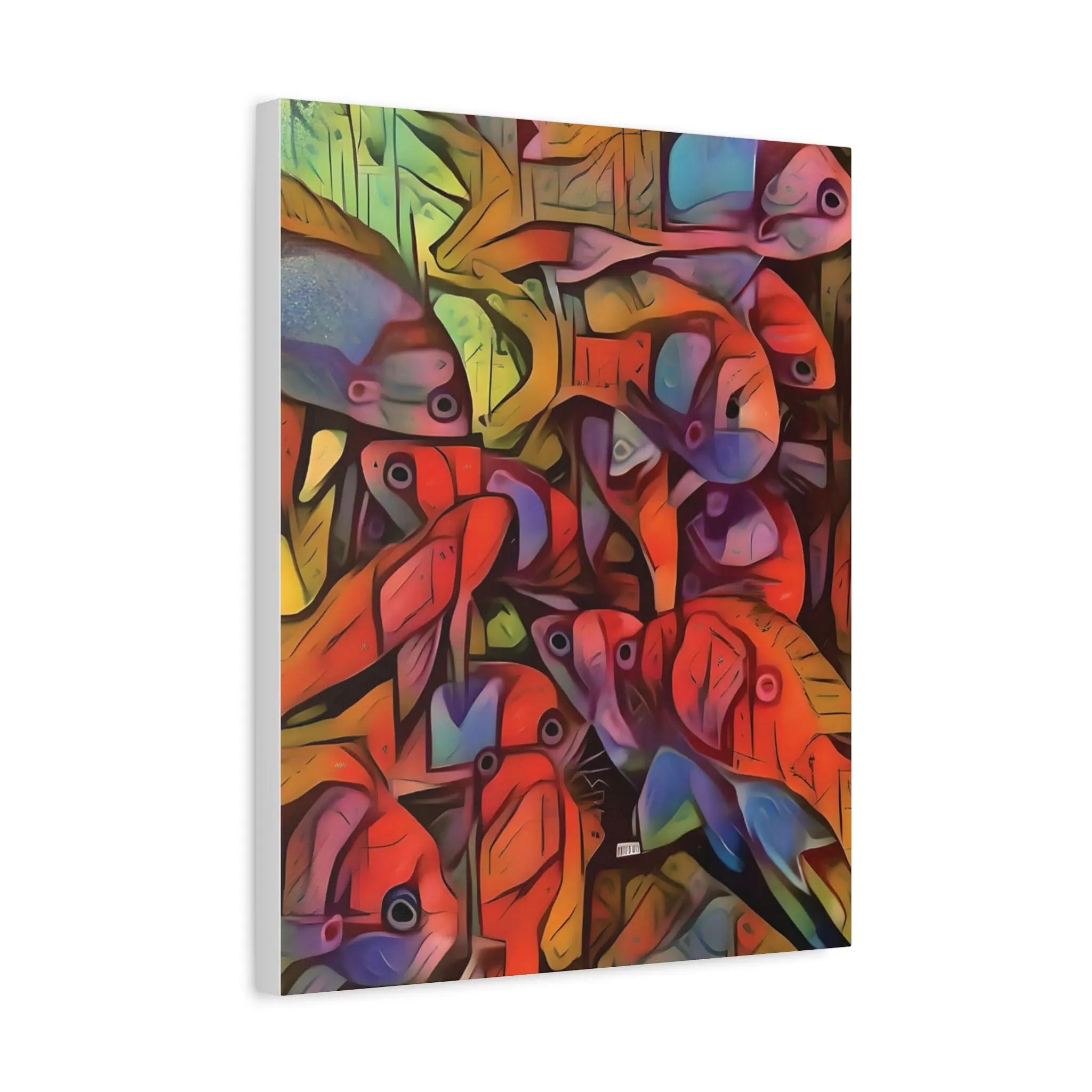 Square Backs Left - Canvas Wall Art