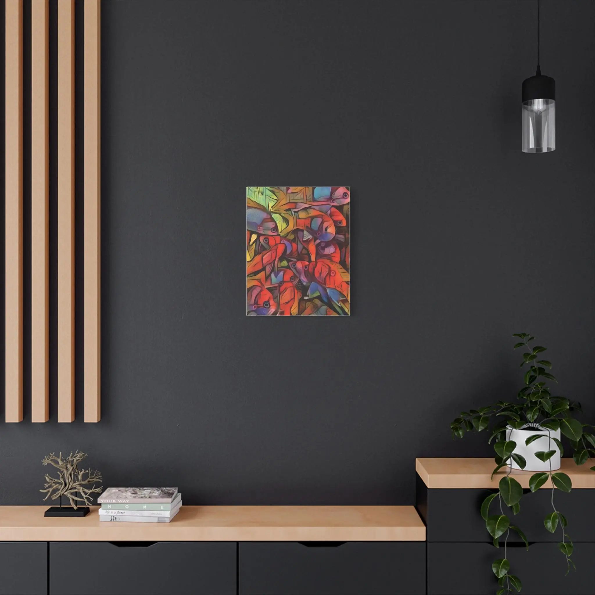 Square Backs Left - Canvas Wall Art