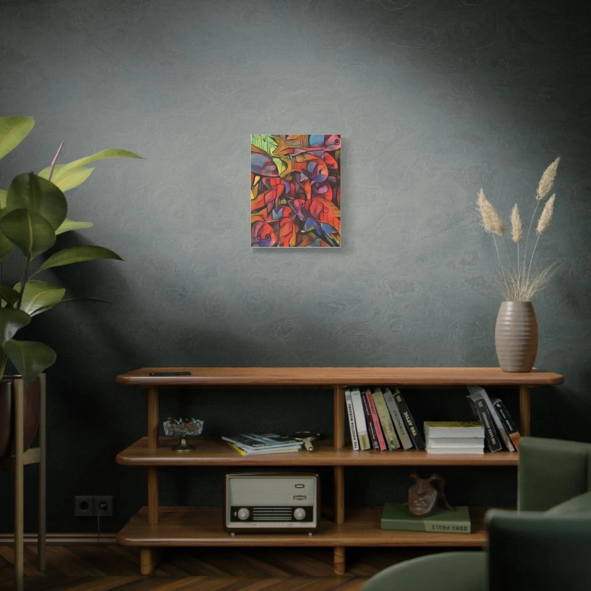 Square Backs Left - Canvas Wall Art