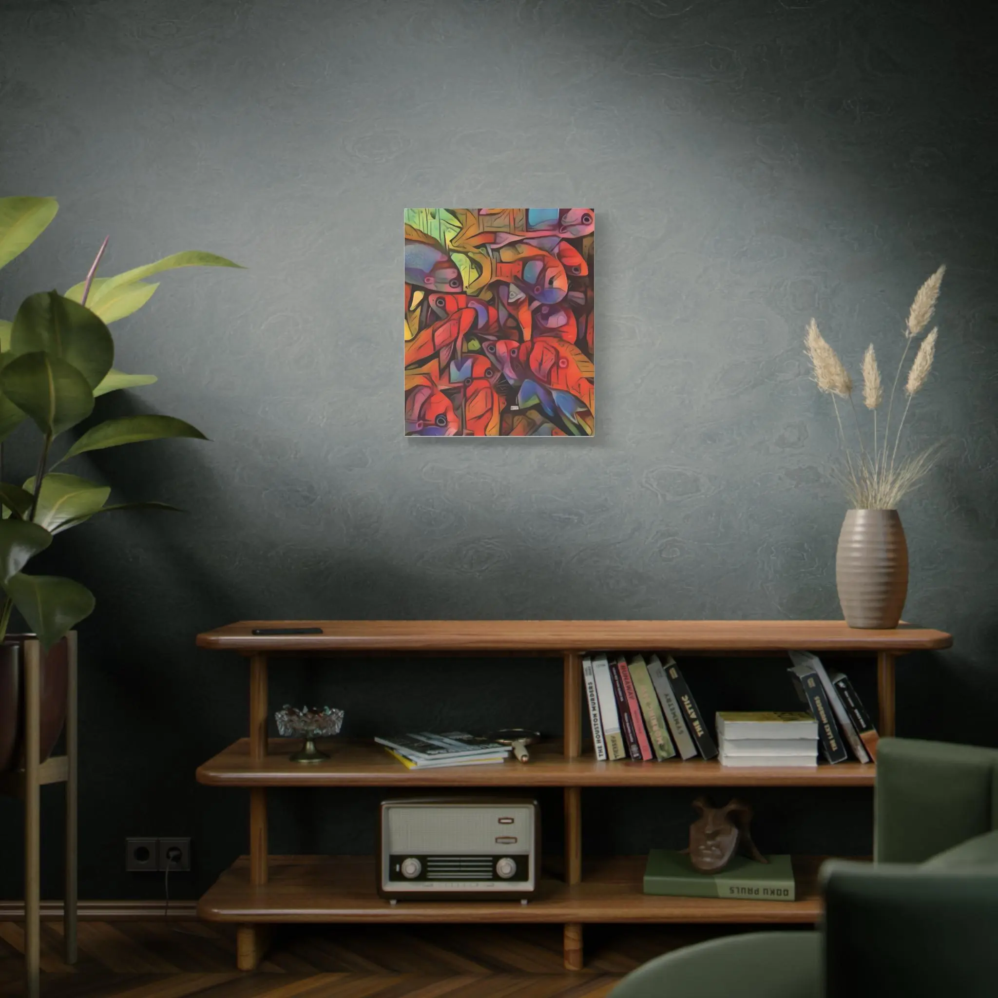 Square Backs Left - Canvas Wall Art