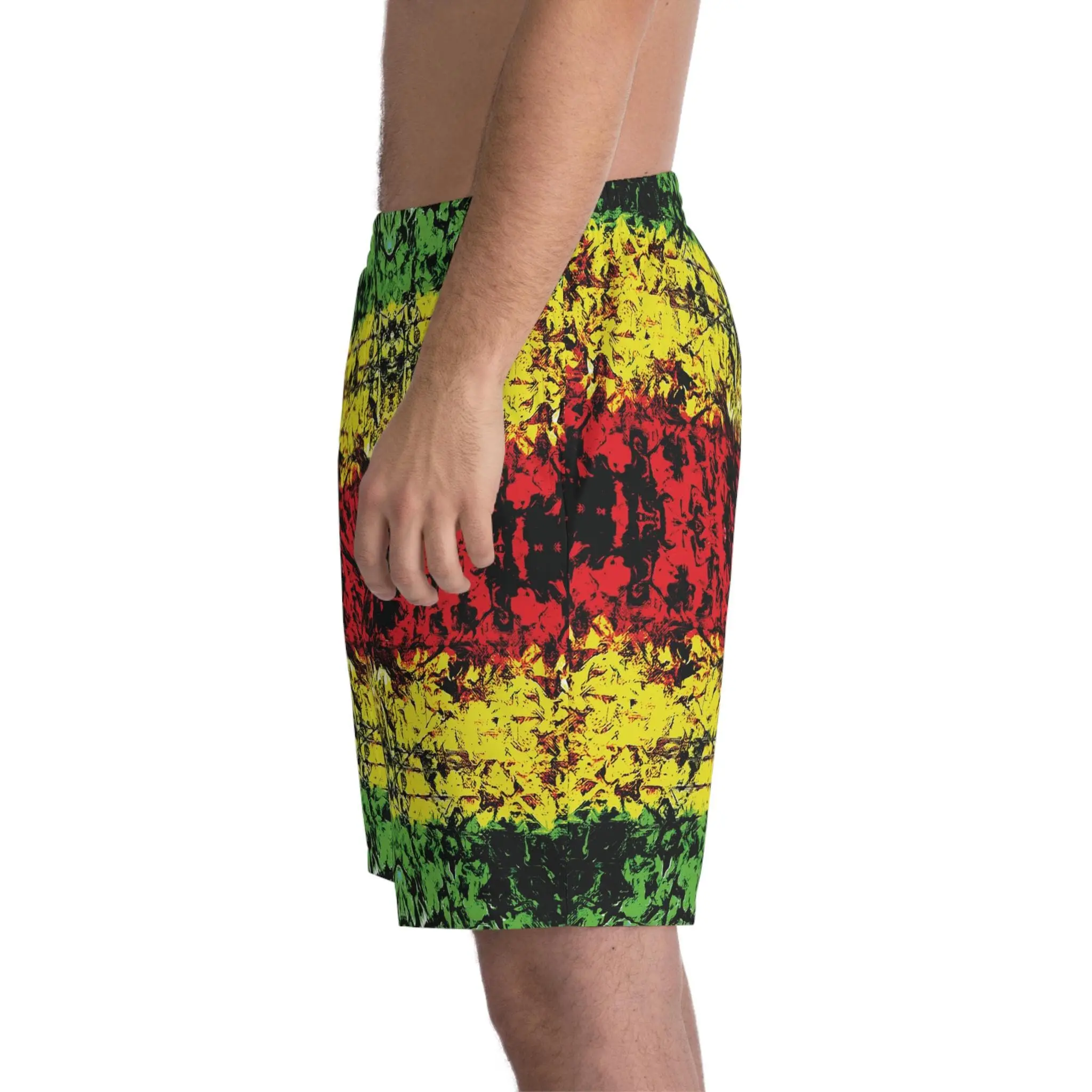 Men's Elastic Beach Shorts (AOP)