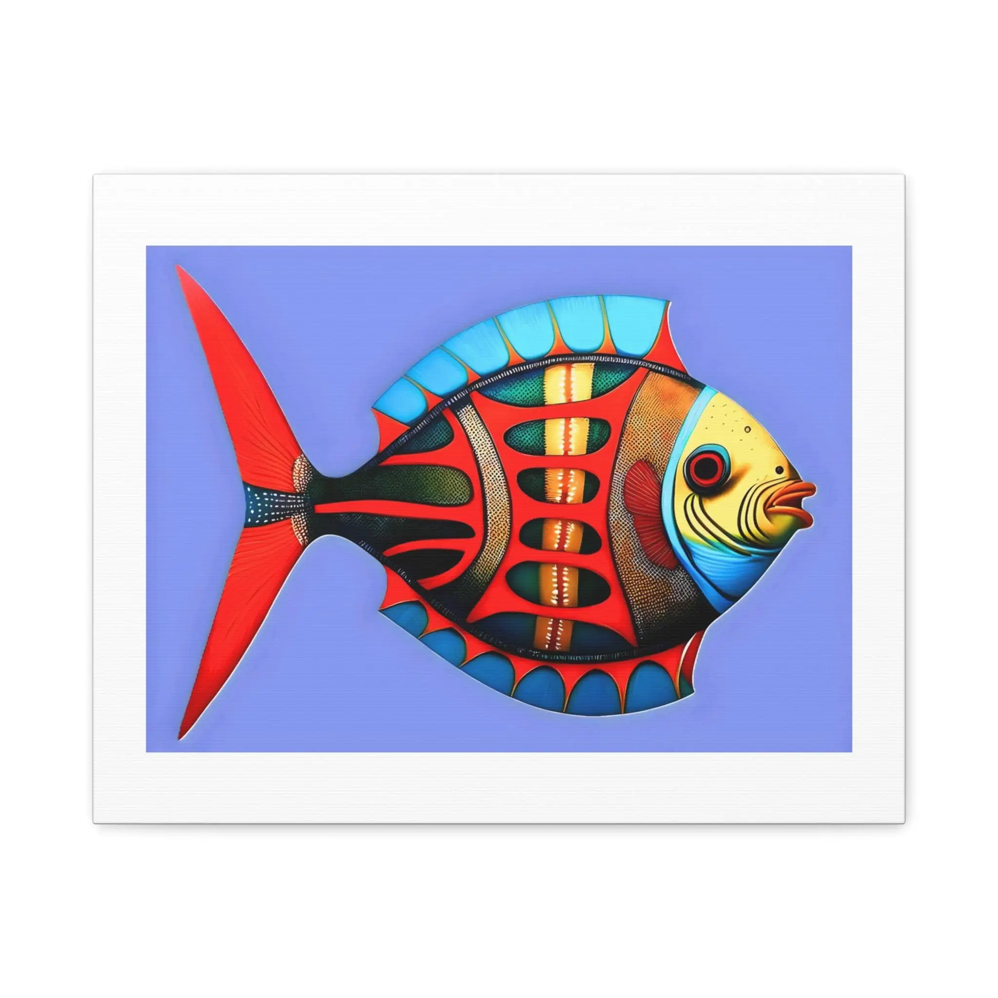 Fish Kiss - Canvas Wall Art