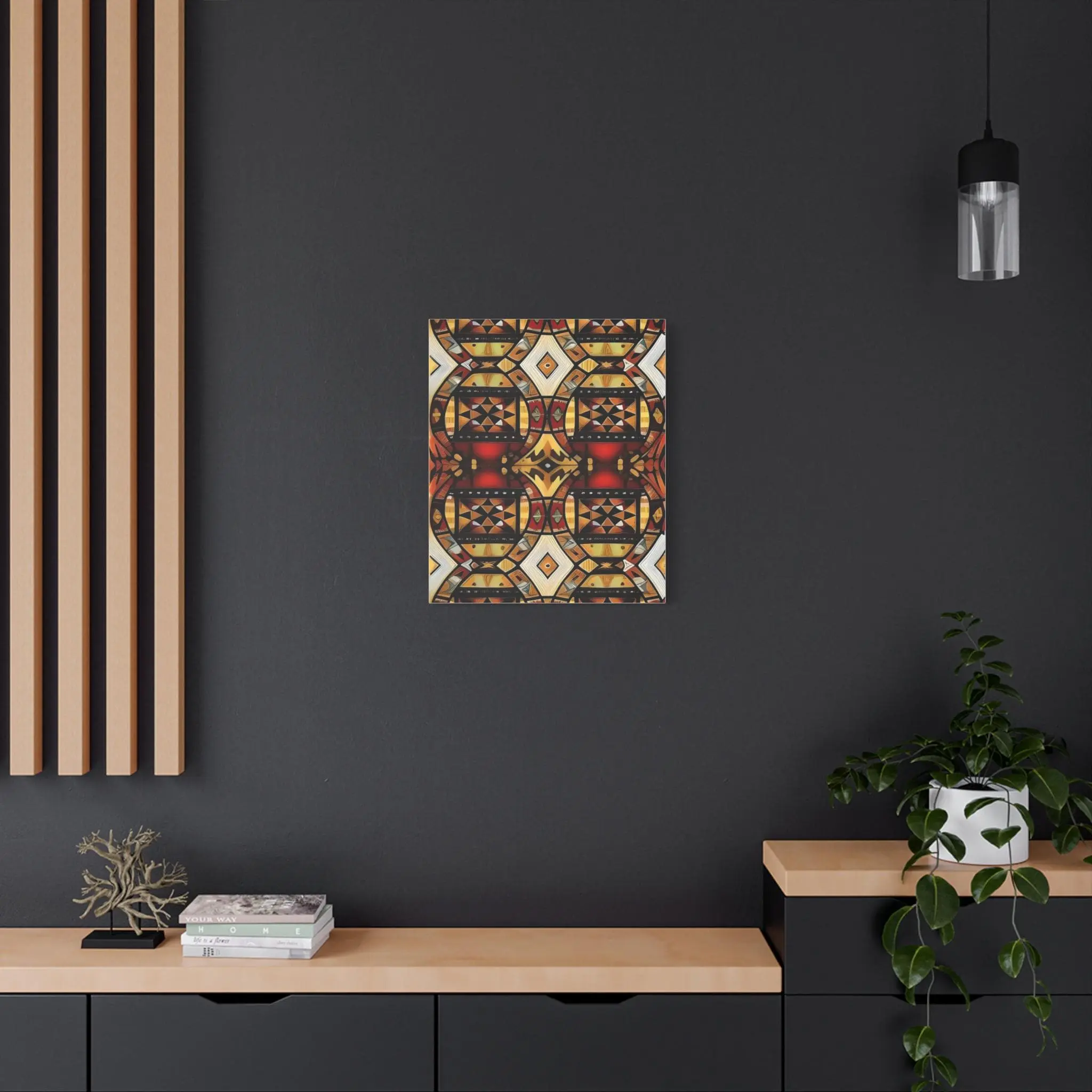 Tapa Squares A - Canvas Wall Art