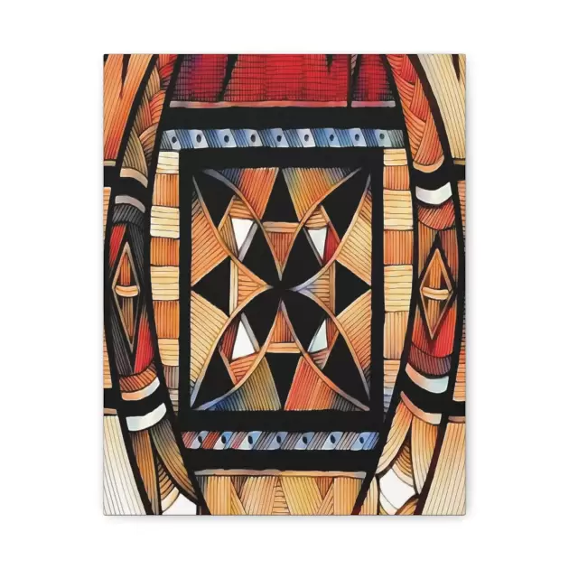 Tapa Trees - Canvas Wall Art