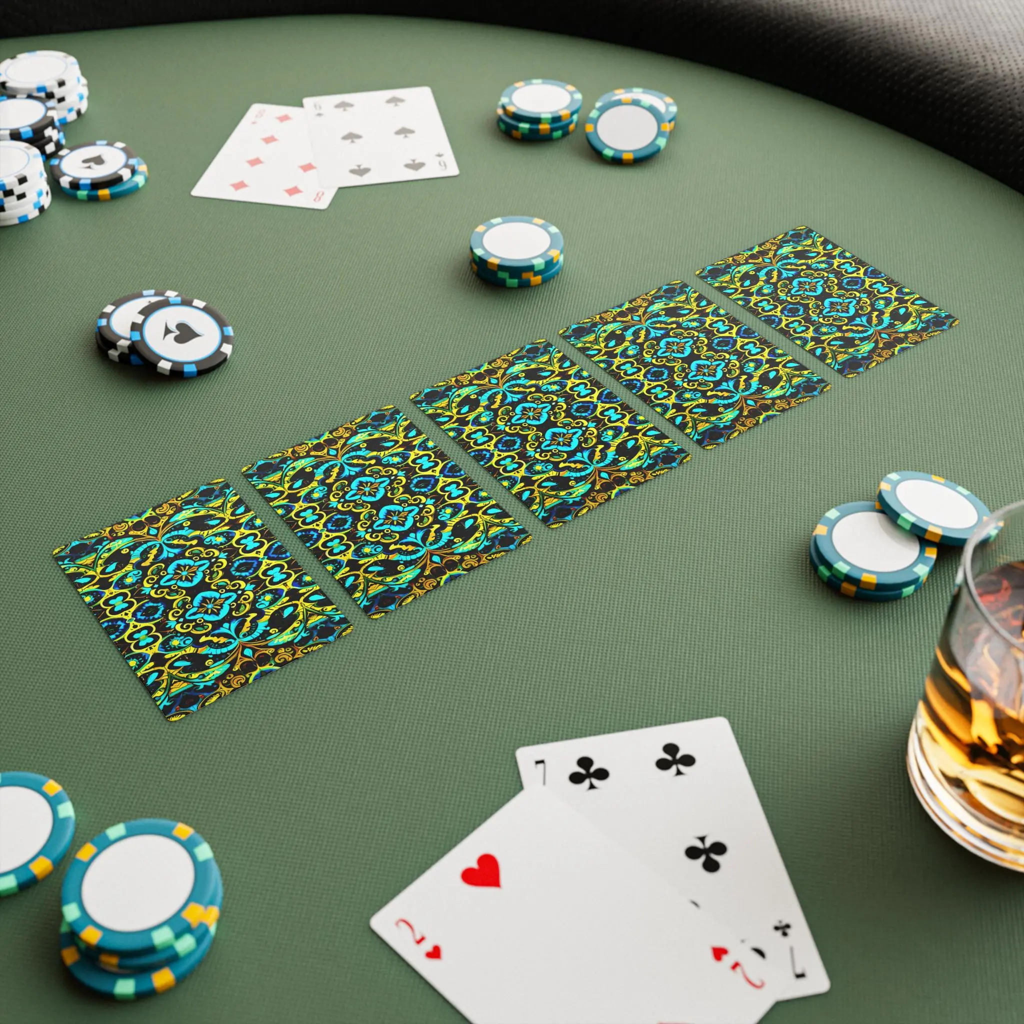 Blue Lace E - Poker Cards