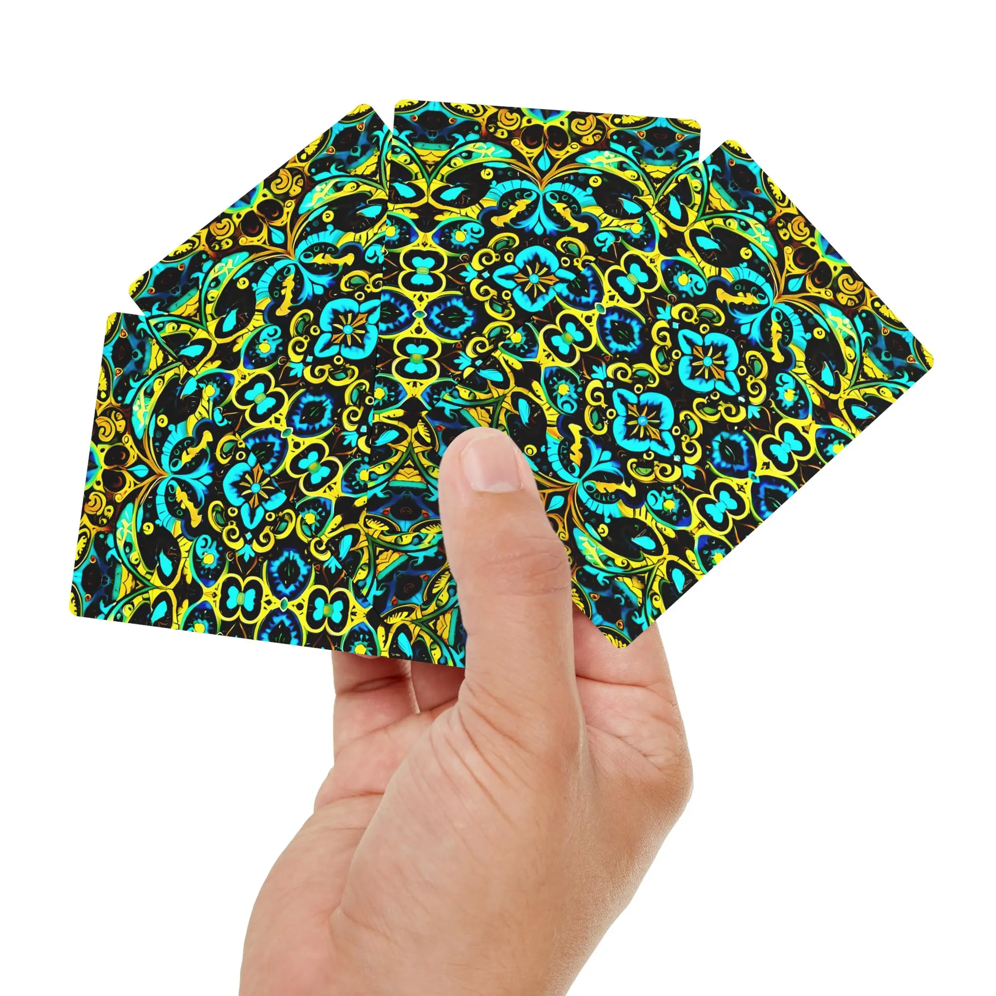 Blue Lace E - Poker Cards