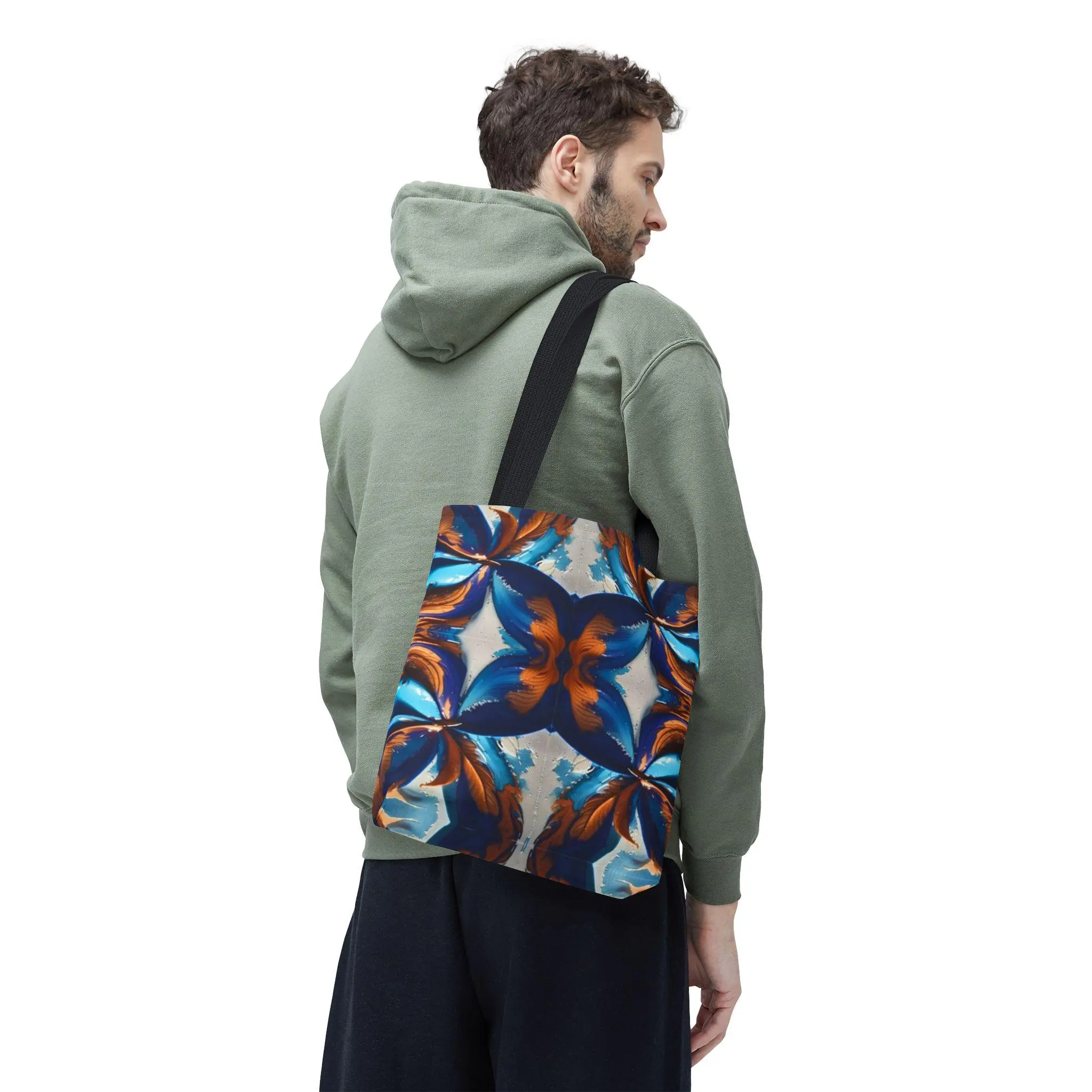 Blue Fan Quad - Tote Bag