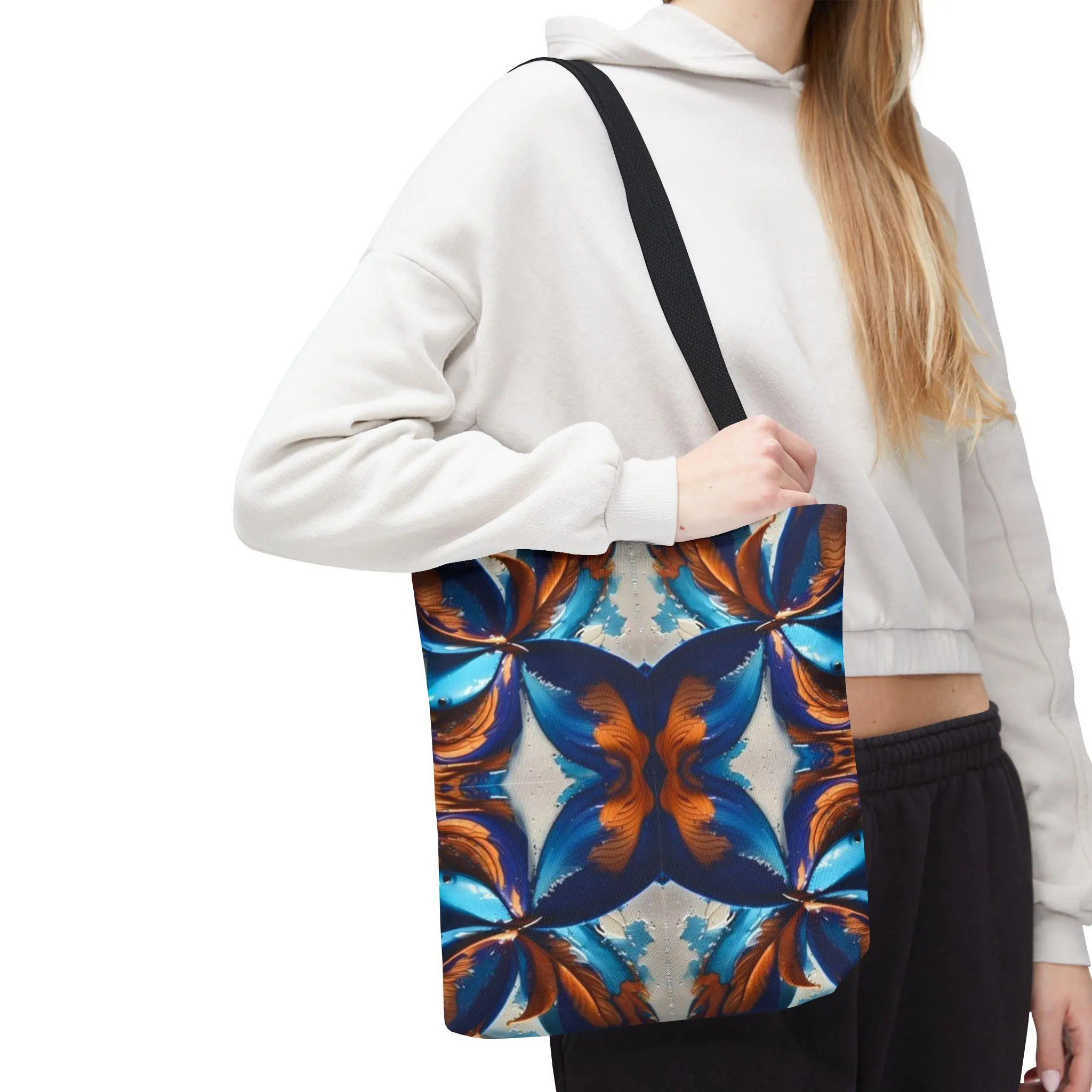 Blue Fan Quad - Tote Bag