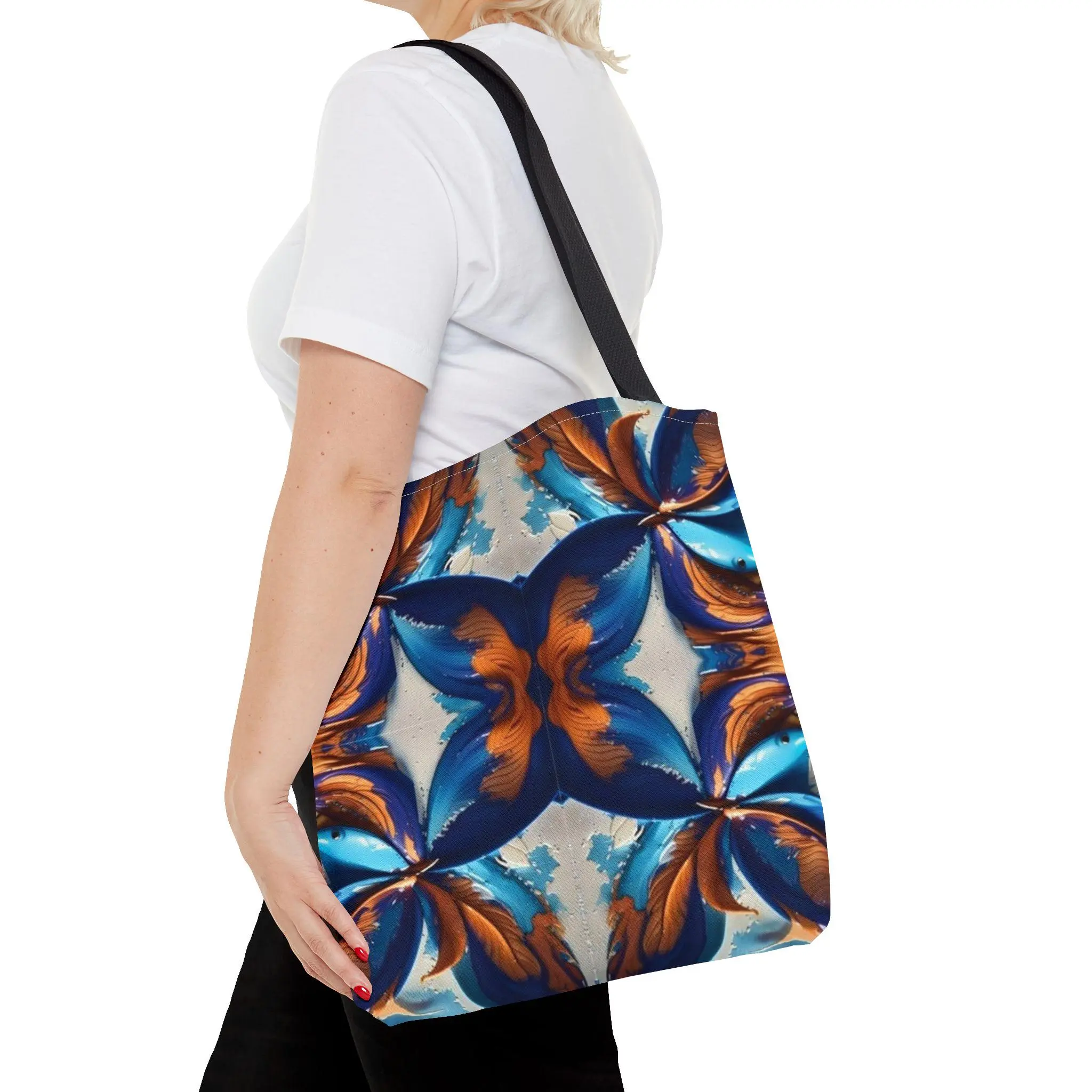 Blue Fan Quad - Tote Bag