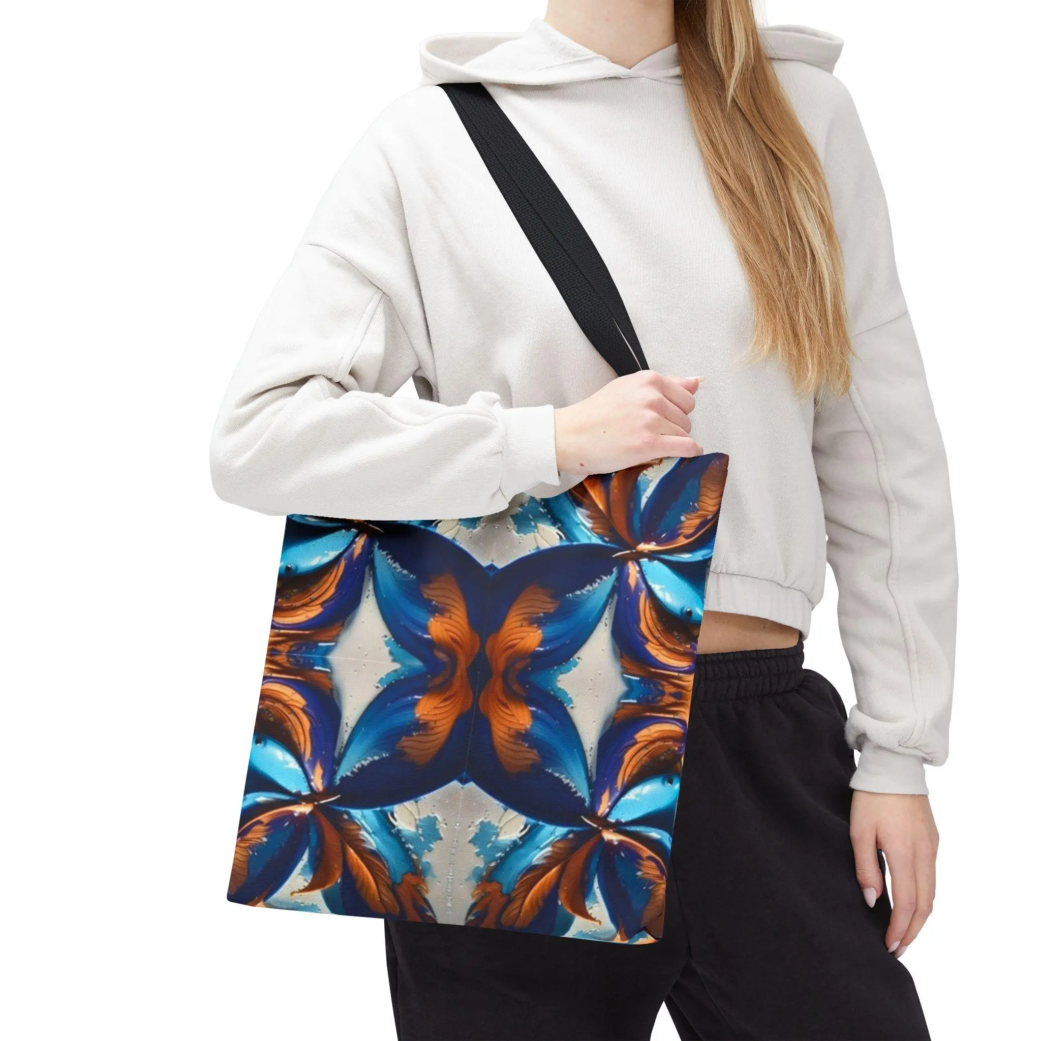 Blue Fan Quad - Tote Bag